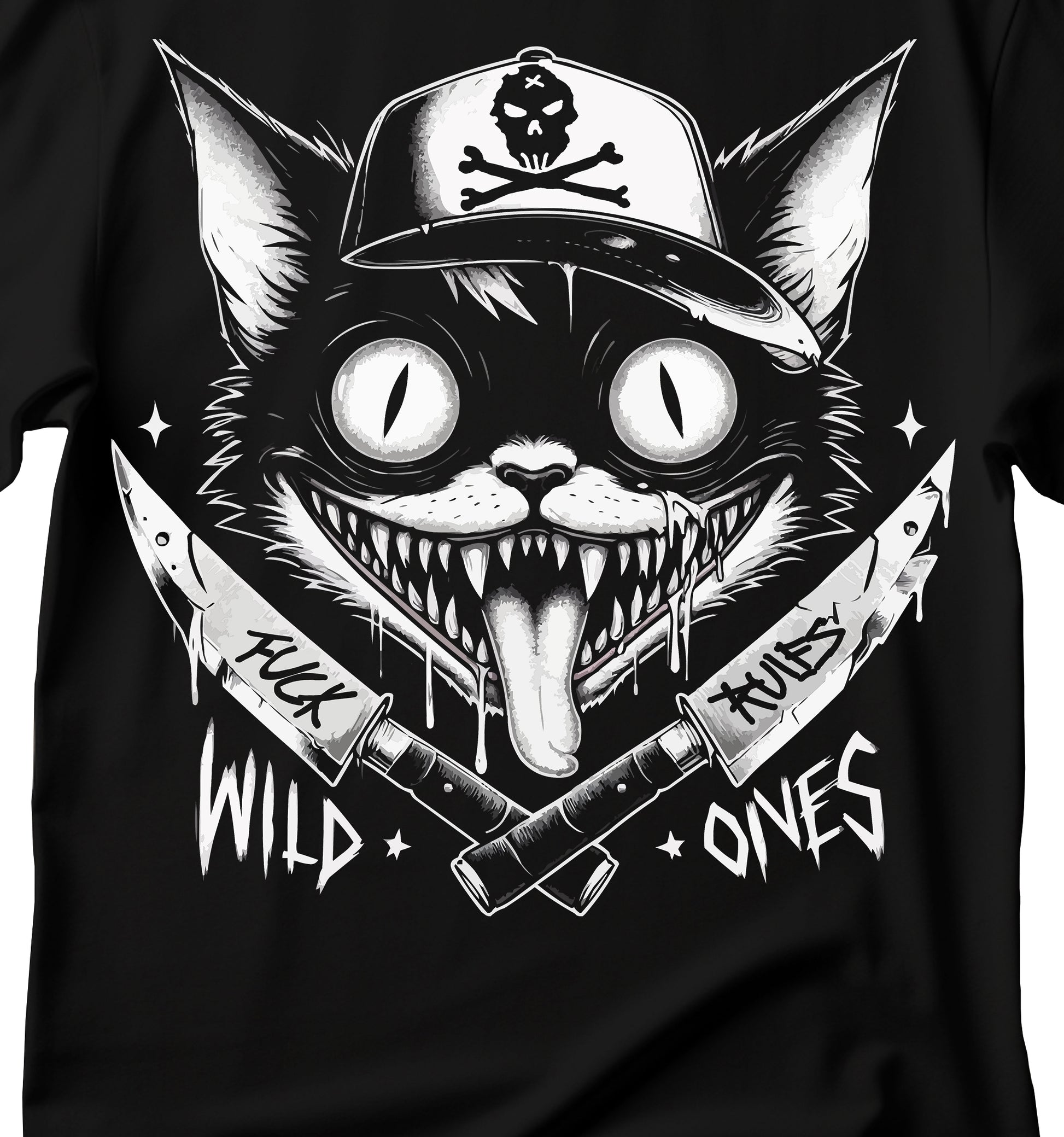 Wild Ones Cat Graphic T-Shirt, Unisex Tee, Casual Wear, Gift for Cat Lovers, Halloween Outfit