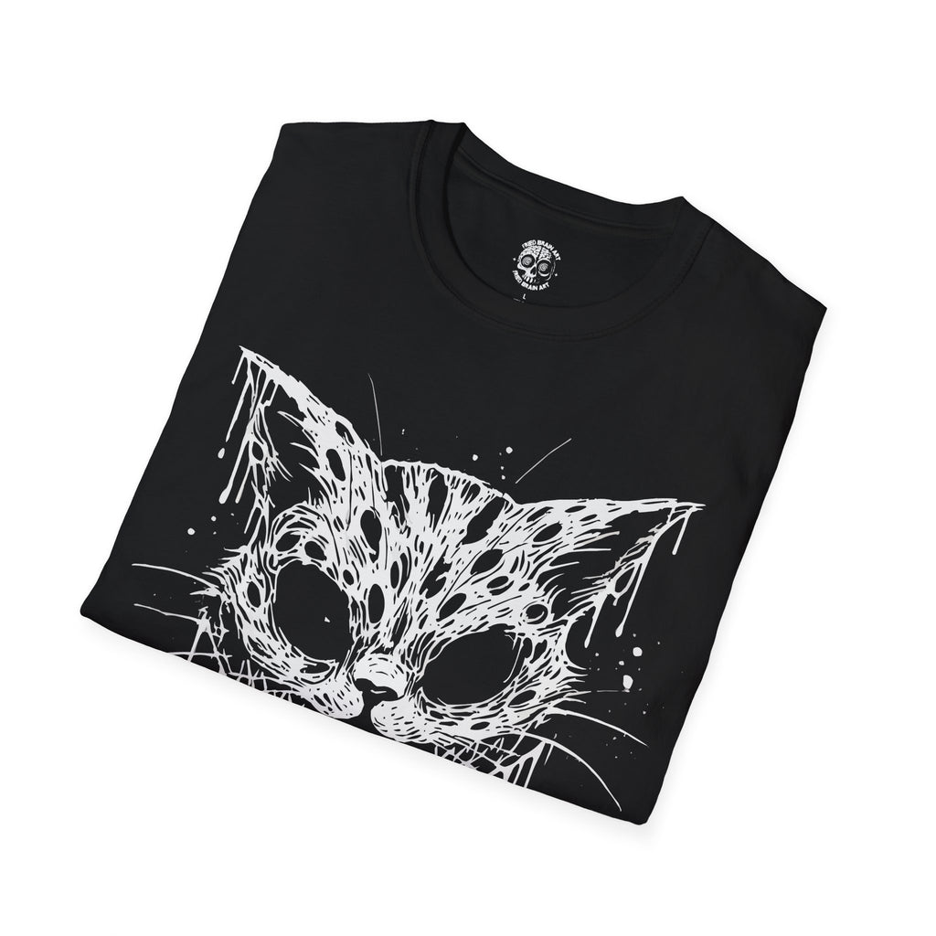 Mad Cat Graphic T-Shirt, Funny Black Cat T-Shirt, Black Cat T-Shirt, Cat T-Shirt, Mad Cat T-Shirt, Cute Cat T-Shirt, Gothic Cat T-Shirt