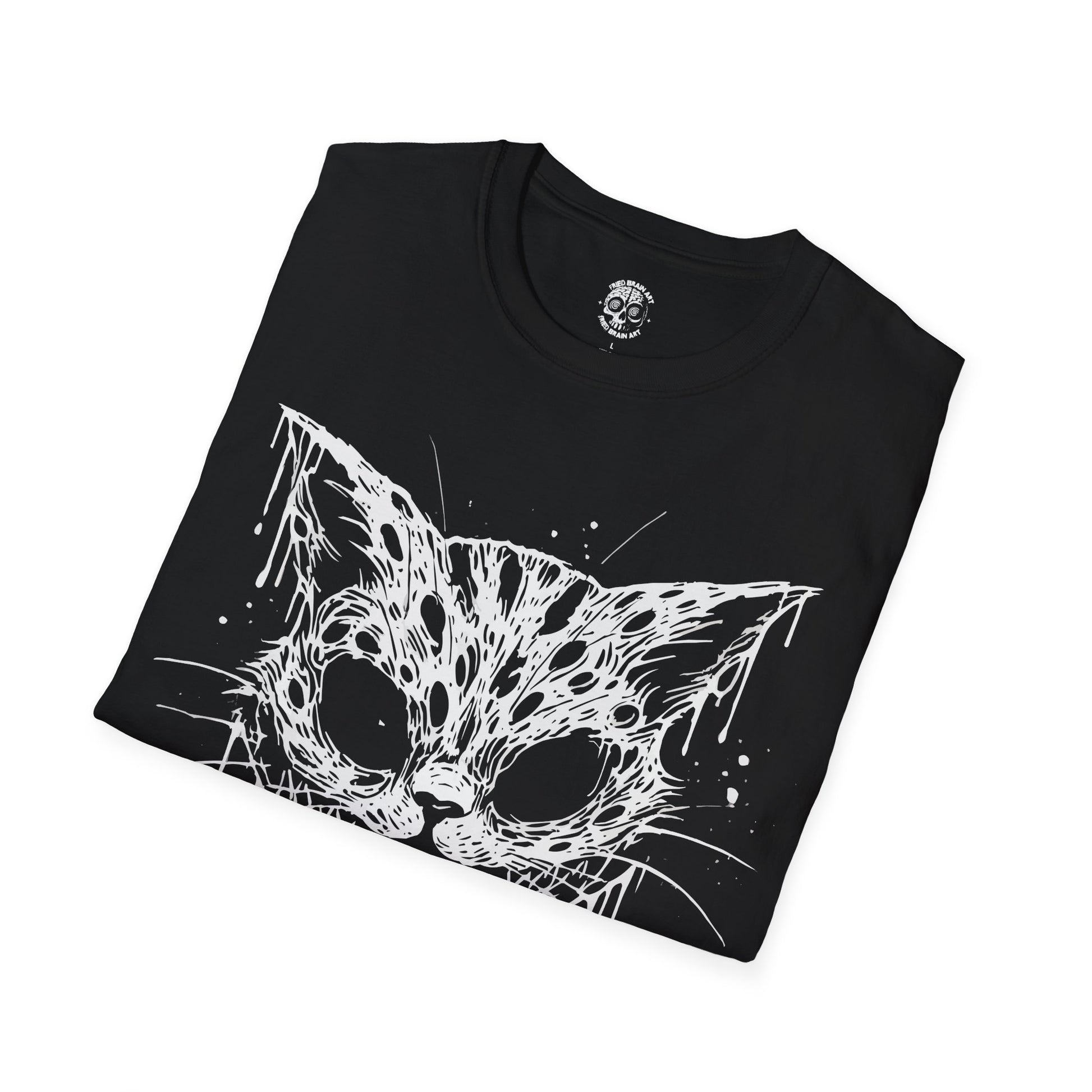 Mad Cat Graphic T-Shirt, Funny Black Cat T-Shirt, Black Cat T-Shirt, Cat T-Shirt, Mad Cat T-Shirt, Cute Cat T-Shirt, Gothic Cat T-Shirt