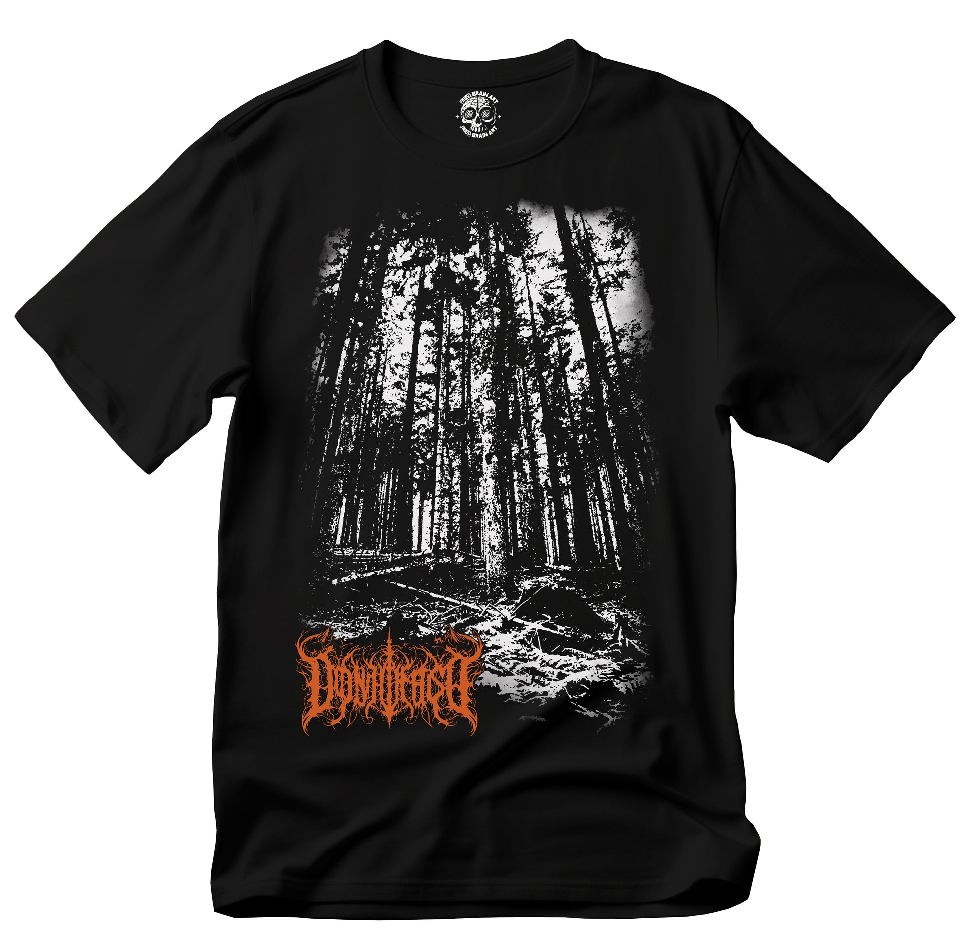 T-Shirt with Forest Design, Dark Forest T-Shirt, Pine Forest T-Shirt, Forest T-Shirt, Tree T-Shirt, Black Forest T-Shirt, Horror Forest T-Shirt, Gothic Forest T-Shirt