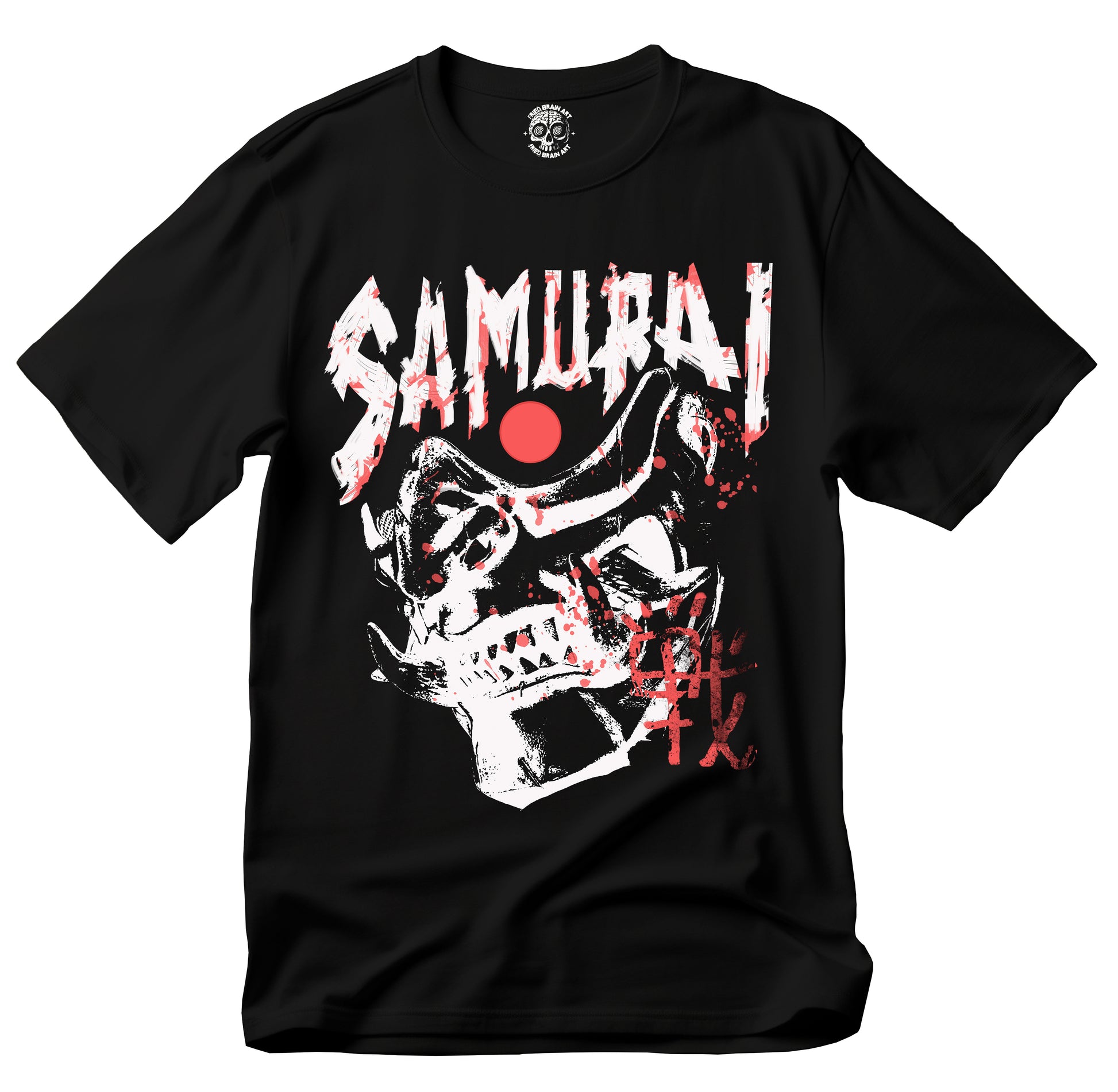Samurai T-Shirt, Samurai Mask T-Shirt, Samurai Warrior T-Shirt, Japanese T-Shirt