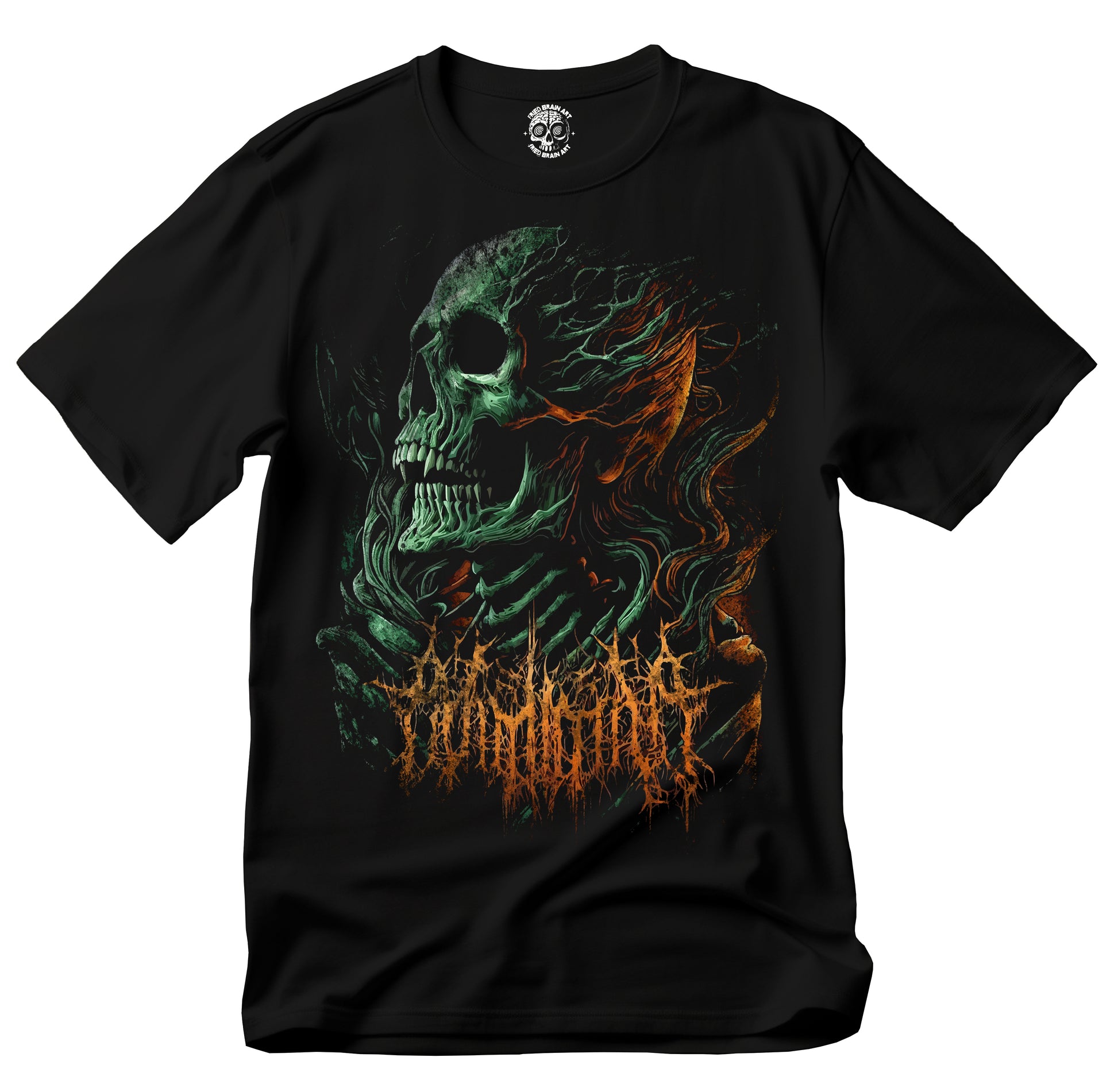 Dark Art Horror Skull T-Shirt, Horror Skull T-Shirt, Skull T-Shirt, Creepy Skull T-Shirt, Cool Skull T-Shirt