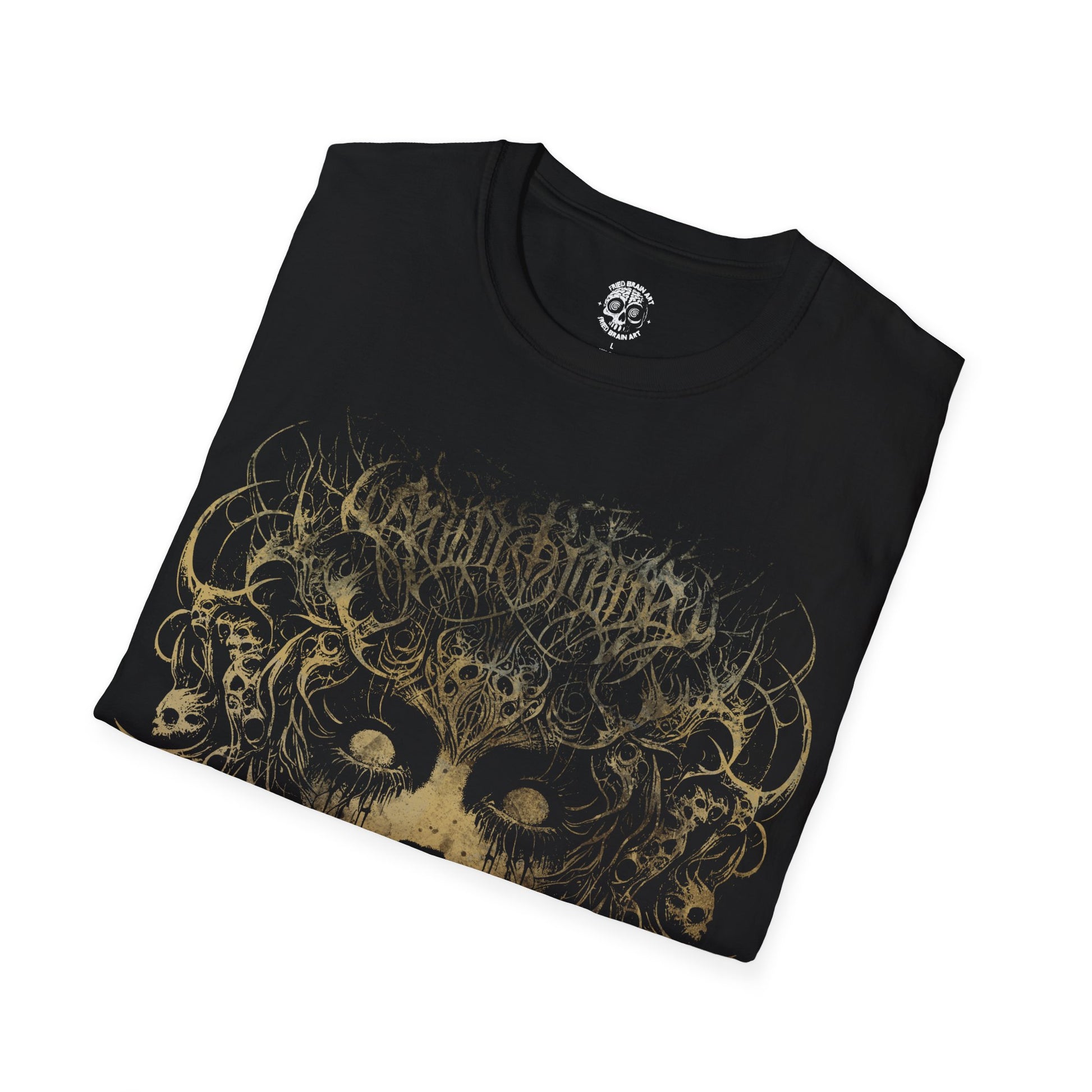 Dark Gothic Satanic T-Shirt, Creepy Gothic T-Shirt, Gothic T-Shirt, Horror T-Shirt, Creepy Demon Face T-Shirt