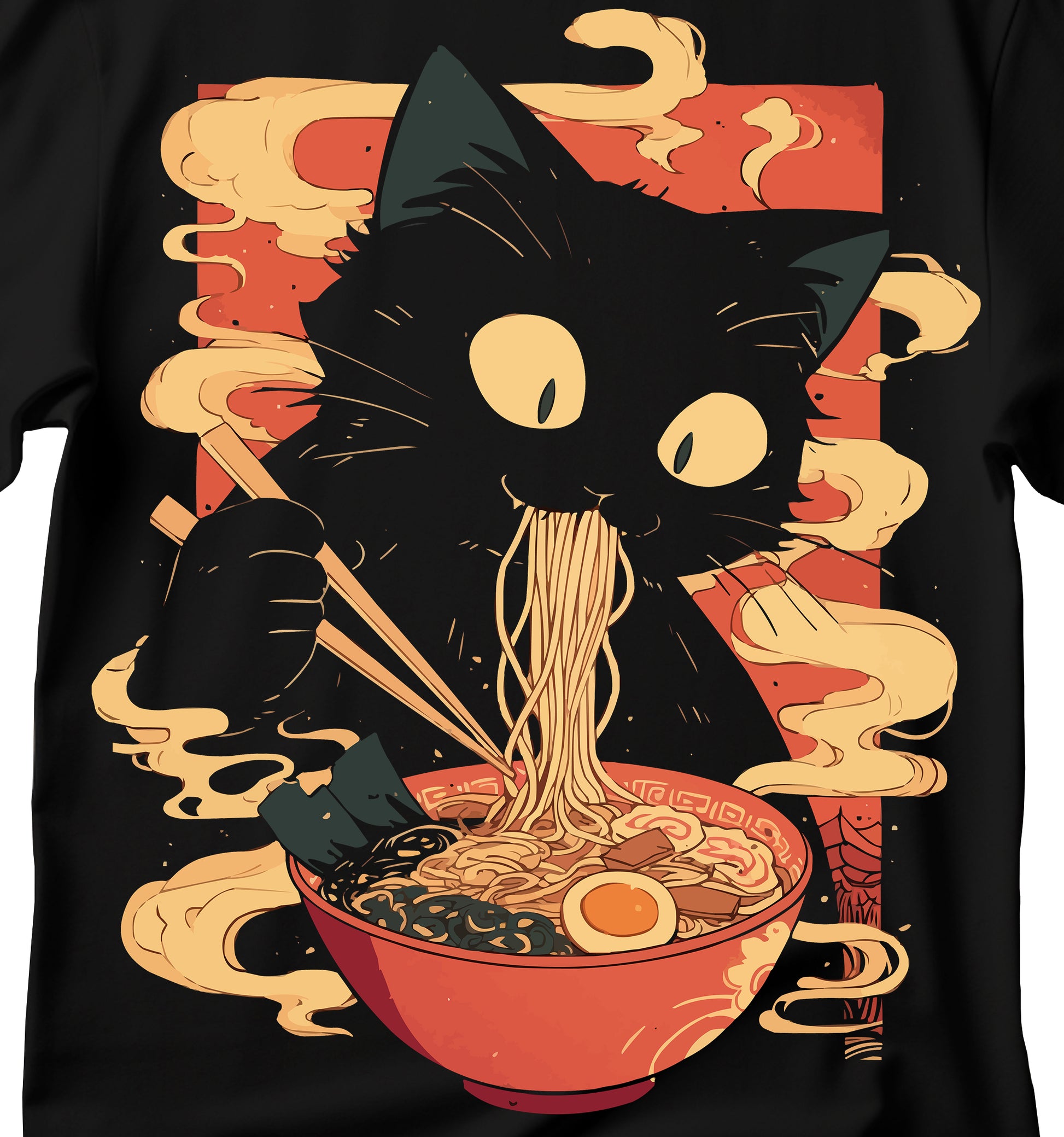 Ramen Cat T-Shirt | Cat Lover Gift, Kawaii Shirt, Alt Clothing, Anime Cat T-Shirt, Japanese Shirt, Foodies Shirt, Ramen Lover, Kitty Tee