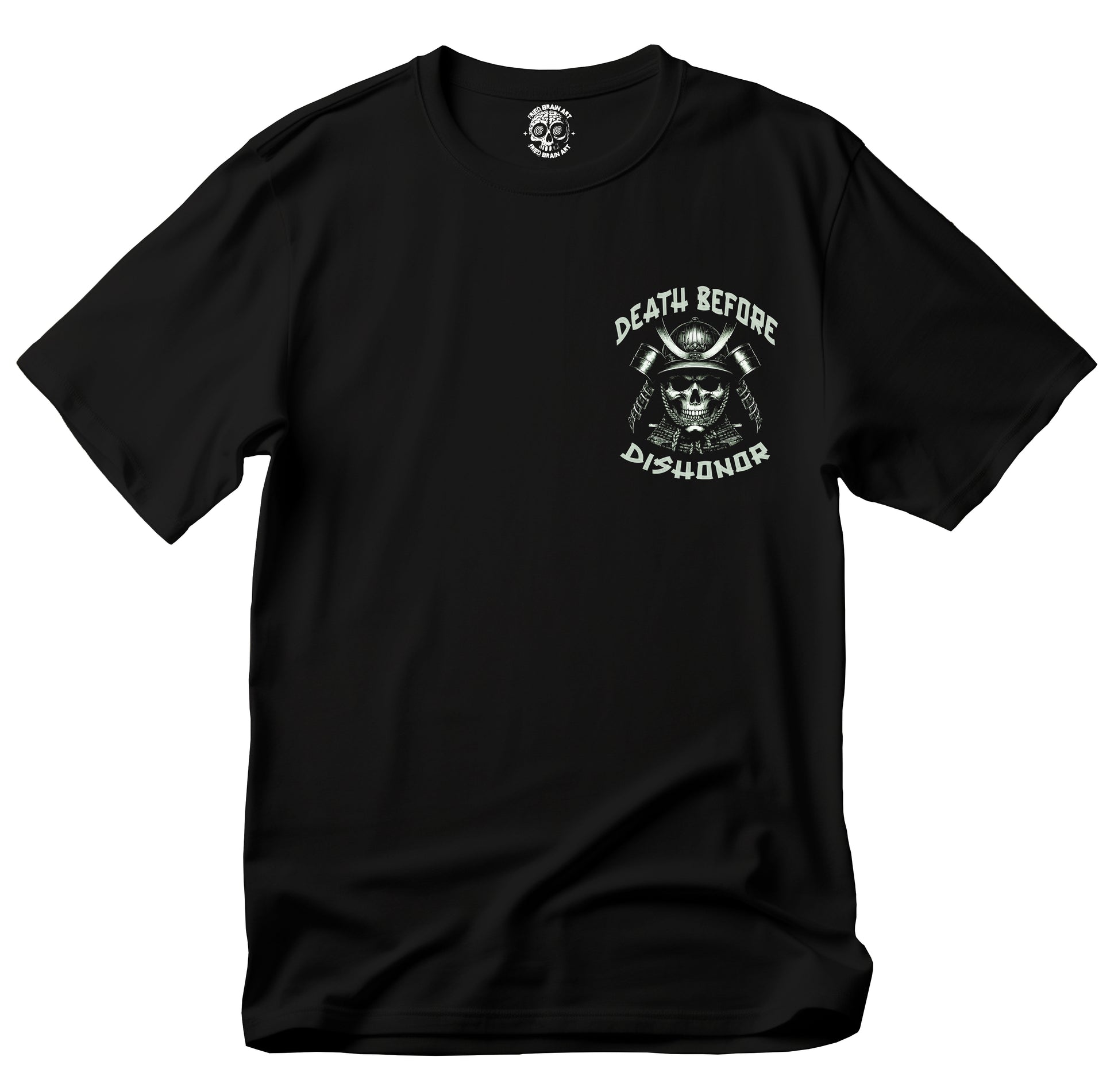 Samurai T-Shirt, Samurai Mask T-Shirt, Death Before Dishonor Shirt, Japanese T-Shirt