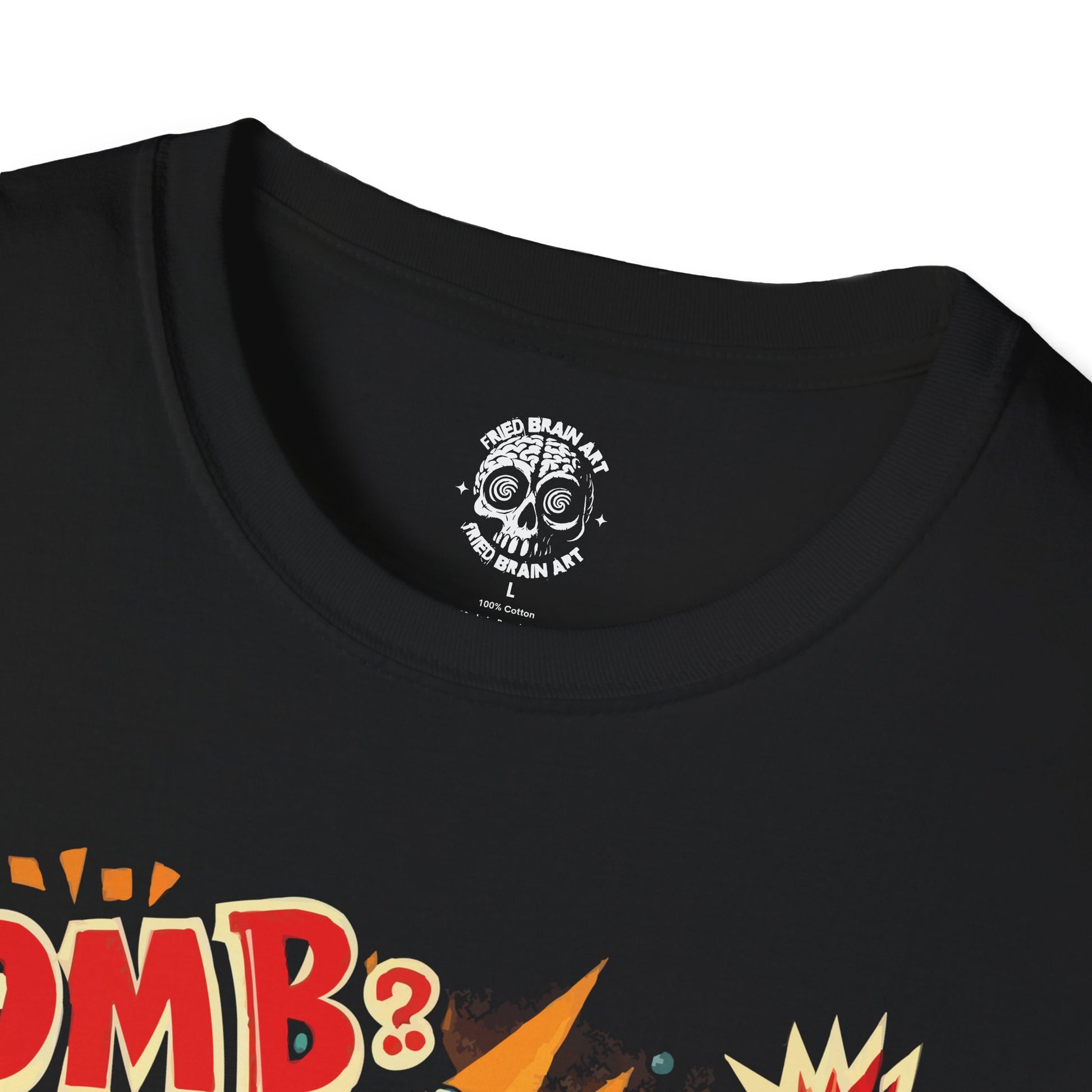 Retro Bomb Graphic Unisex T-Shirt, Funny cartoon bomb t-shirt, vintage funny cartoon t-shirt