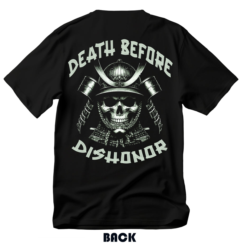 Samurai T-Shirt, Samurai Mask T-Shirt, Death Before Dishonor Shirt, Japanese T-Shirt