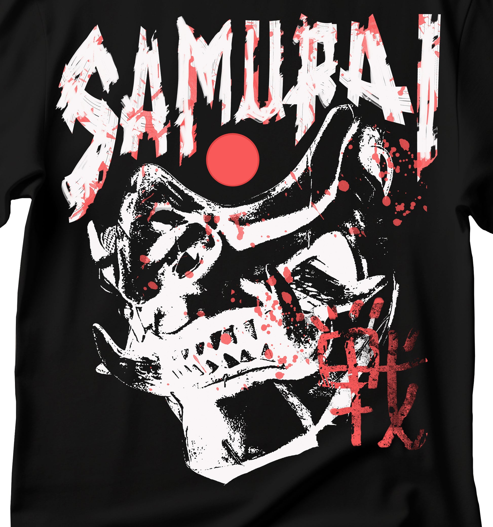 Samurai T-Shirt, Samurai Mask T-Shirt, Samurai Warrior T-Shirt, Japanese T-Shirt