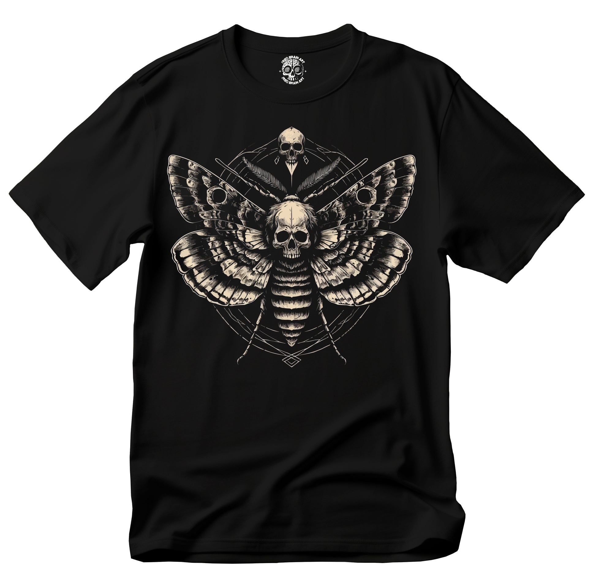 Gothic Skull Moth Unisex T-Shirt, Alternative Fashion Tee, Edgy Streetwear, Gift for Halloween, Casual Wear