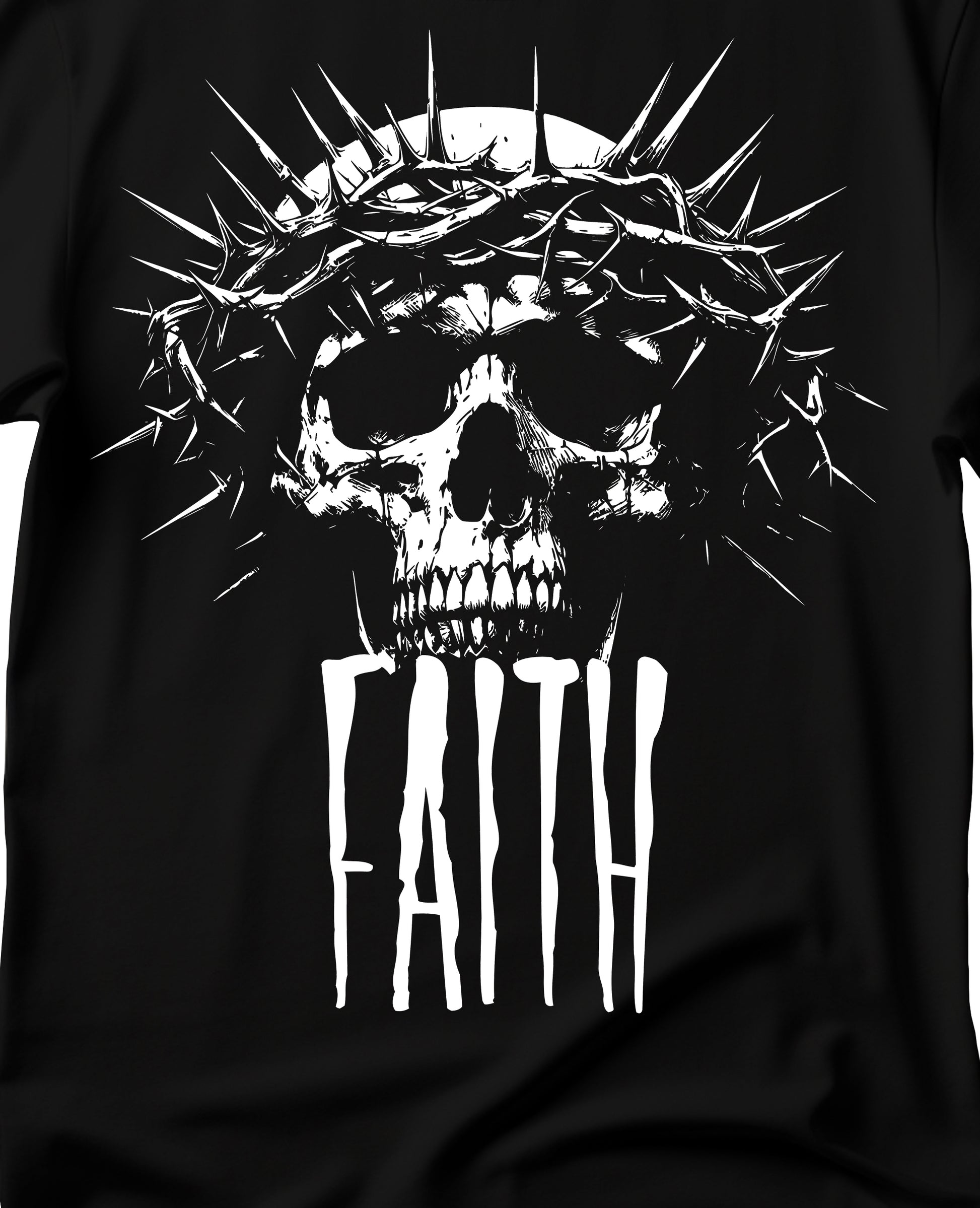 Faith Skull Graphic Tee - Unisex Softstyle T-Shirt, Gothic Style T-Shirt, Faith-Based Apparel, Casual Wear, Gift for Believers