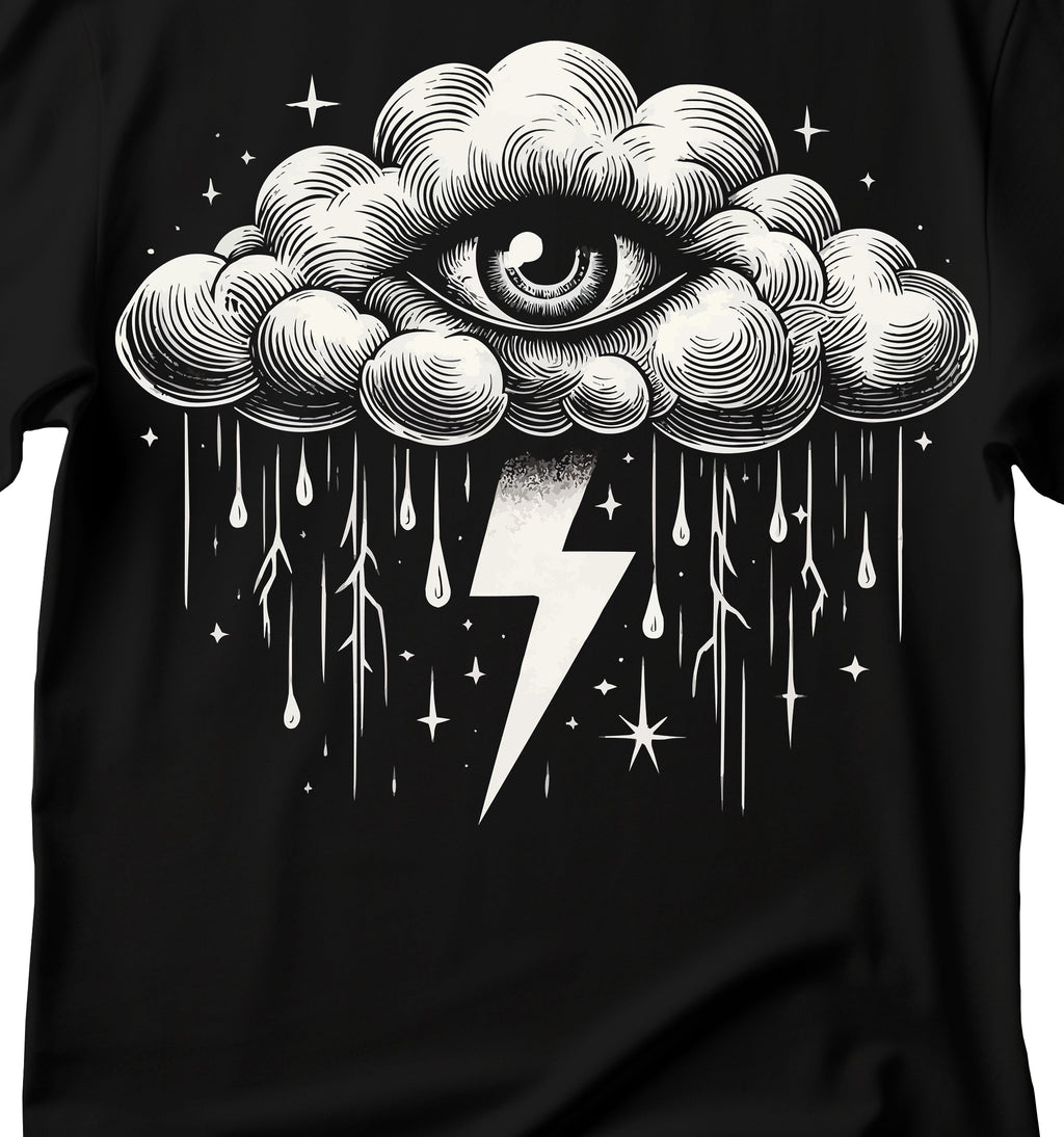 Mystical Eye T-Shirt, Cloud shirt and mystic eye, Unisex Softstyle Tee, Graphic Tee, Casual Wear, Gift for Her, Gift for Him, Unique Art Shirt