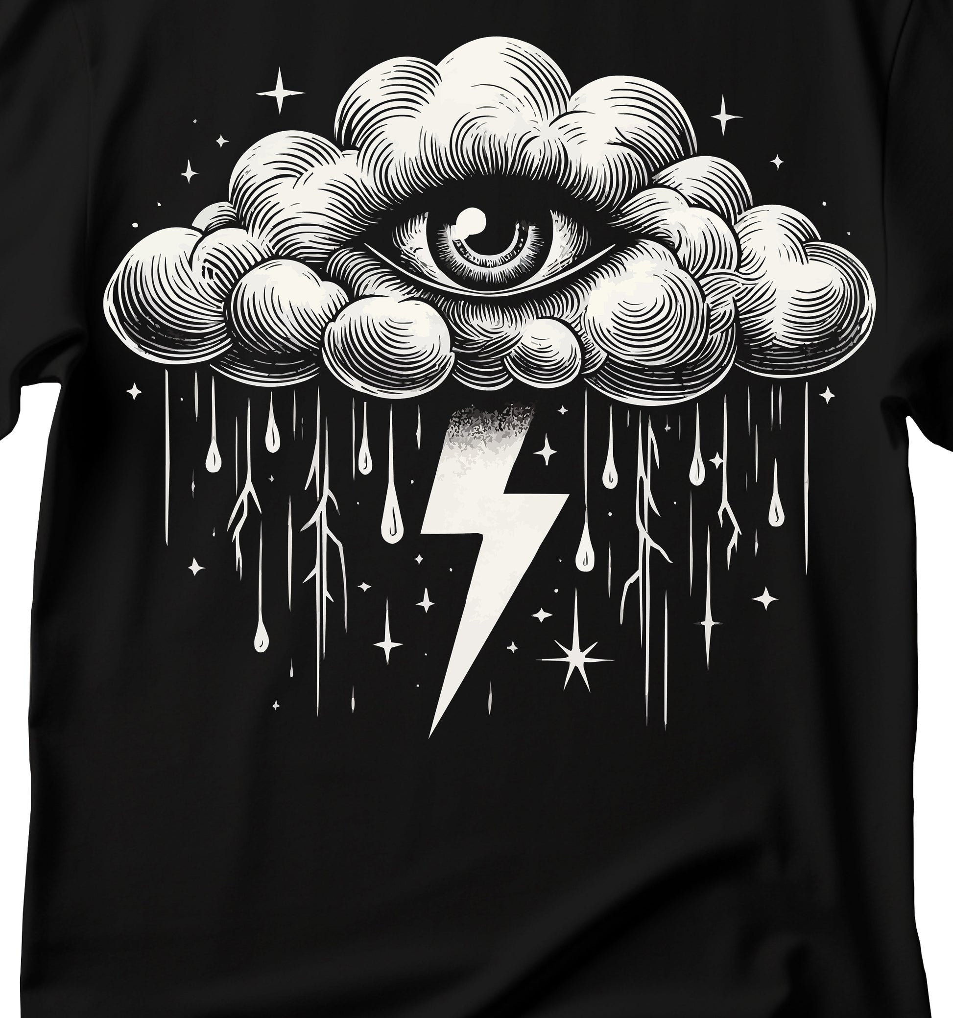 Mystical Eye T-Shirt, Cloud shirt and mystic eye, Unisex Softstyle Tee, Graphic Tee, Casual Wear, Gift for Her, Gift for Him, Unique Art Shirt