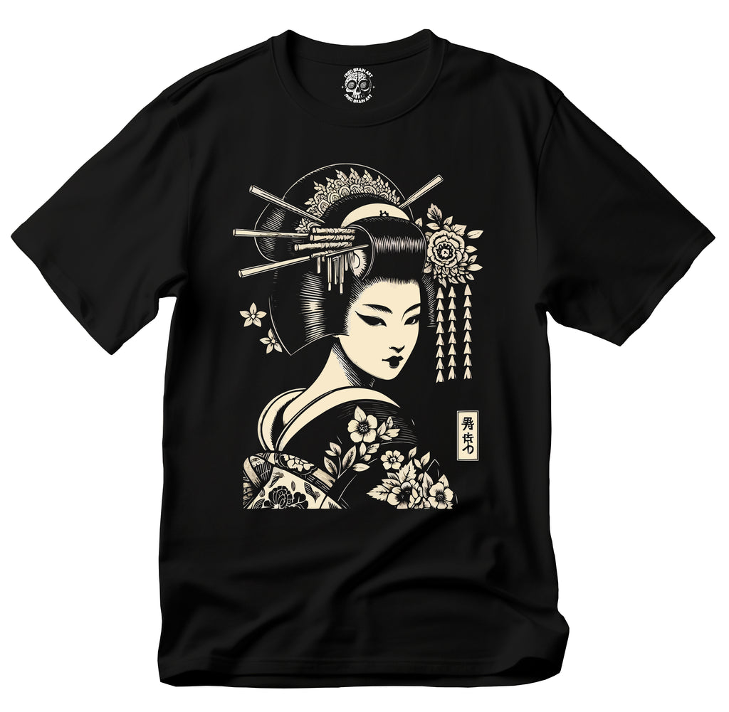 Vintage Japanese Geisha Unisex T-Shirt, Japanese geisha t-shirt, geisha t-shirt, Japanese art t-shirt