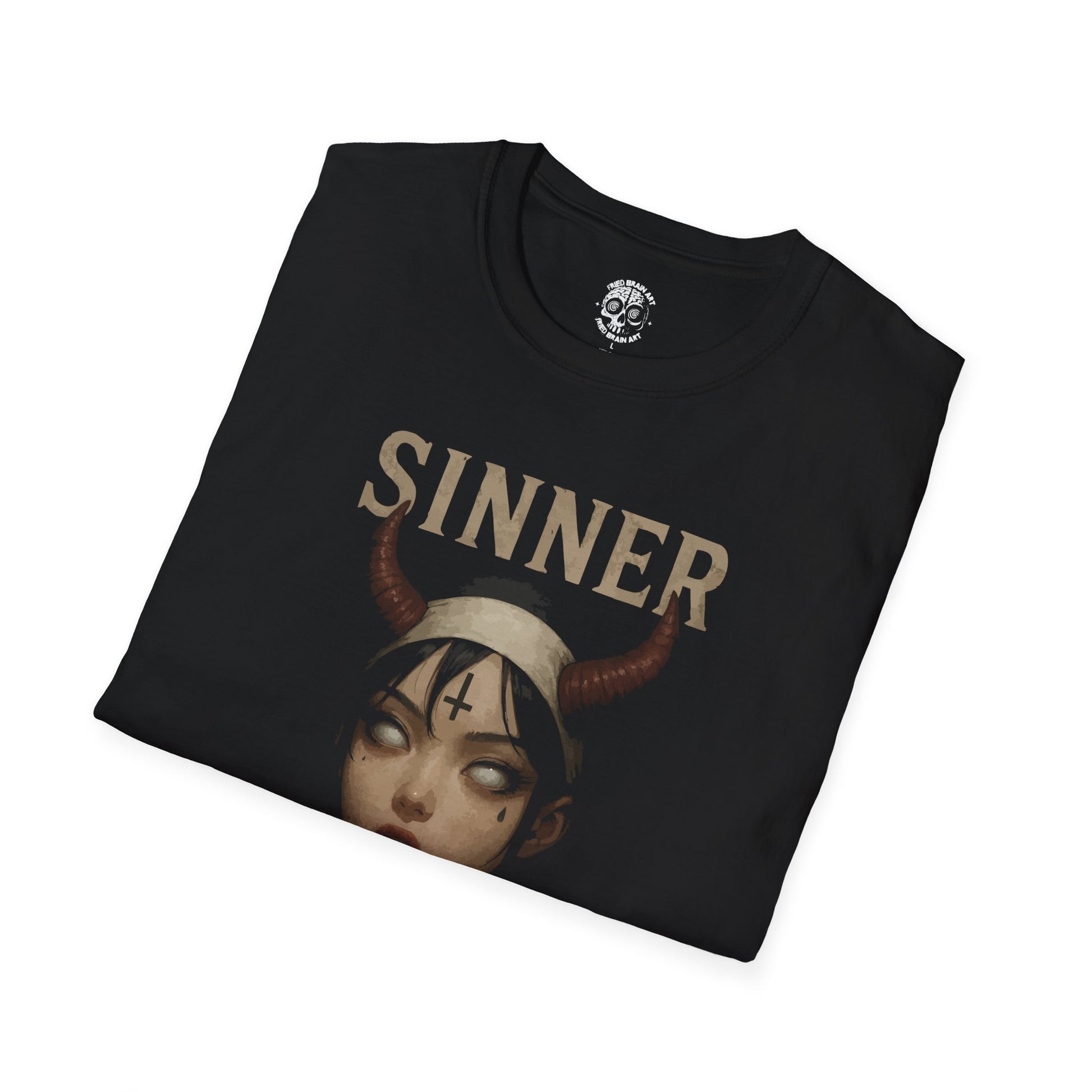 Unholy Nun T- Shirt, Funny Horror Choked Up Unholy Nun Satan Baphomet Gothic T-Shirt, Nun Shirt, Unholy Shirt, Halloween Shirt, Dark nun