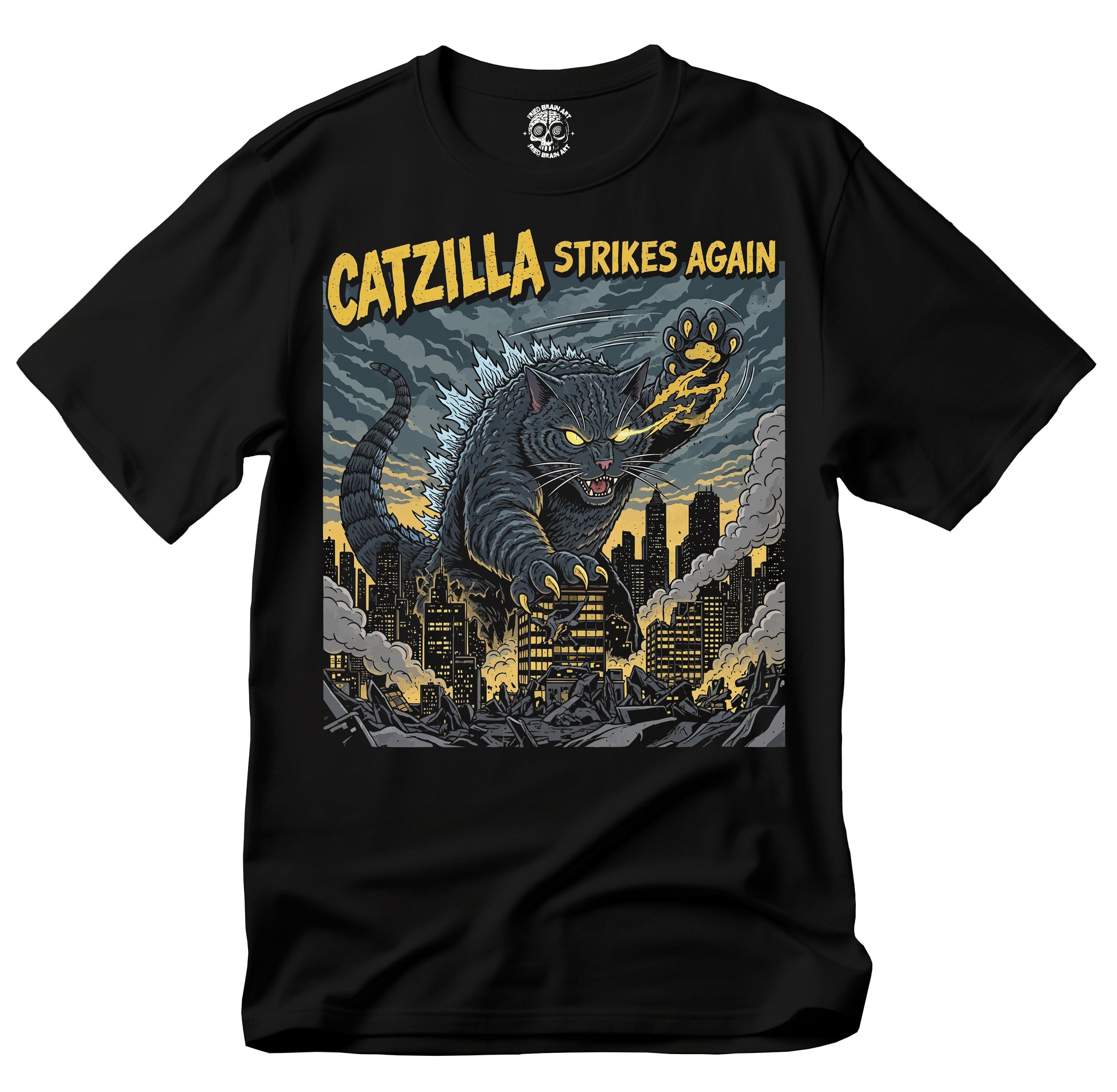 Cat Funny Shirt Cat Parody Shirt Kawaaii Cat Shirt Monster Cat Shirt Cat Mom Gift, Catzilla T-Shirt