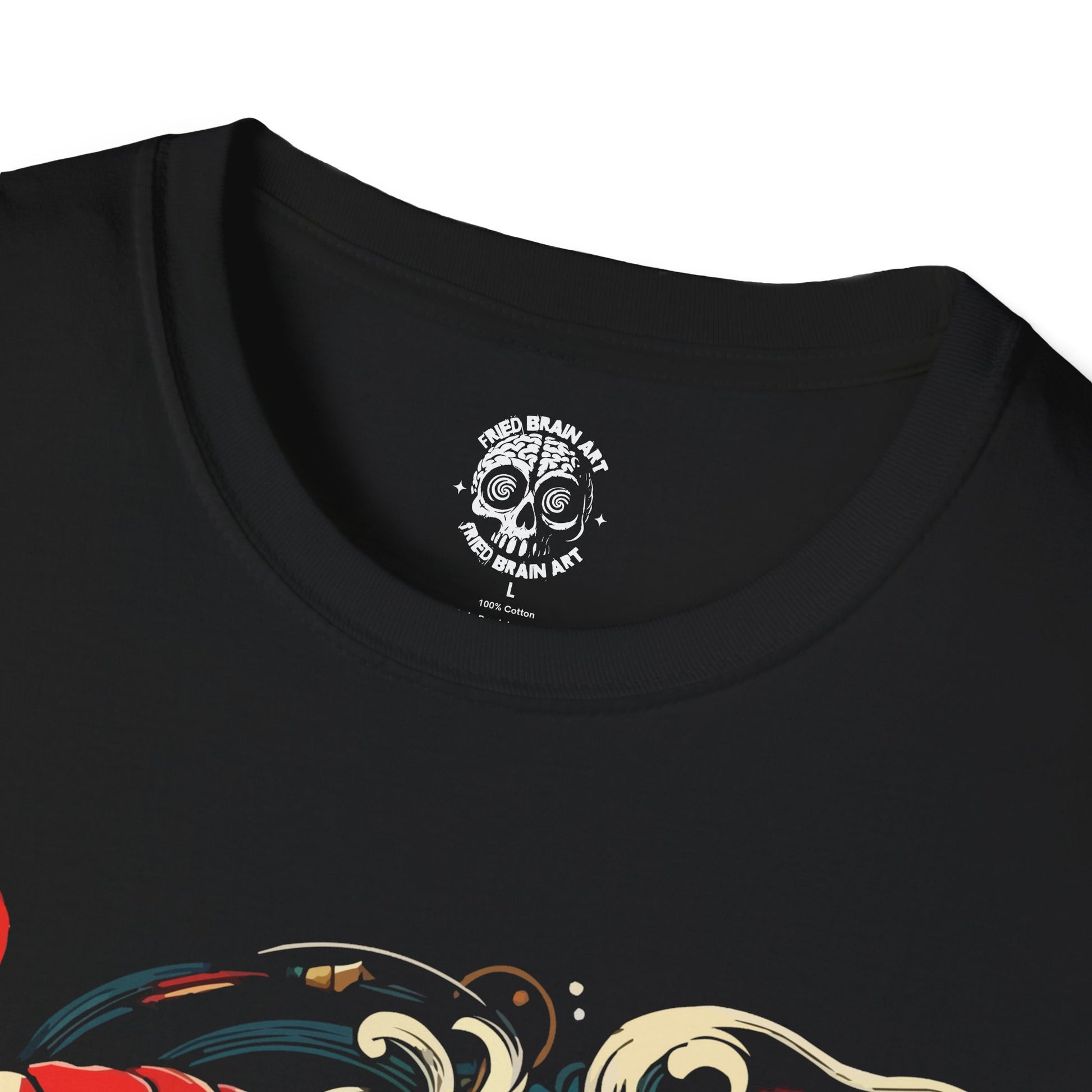 Vintage Japanese Koi Fish T-shirt Nautical Animal Asian Art Nouveau Japan T-shirt Urban Unisex Spring Shirt Tokyo Style