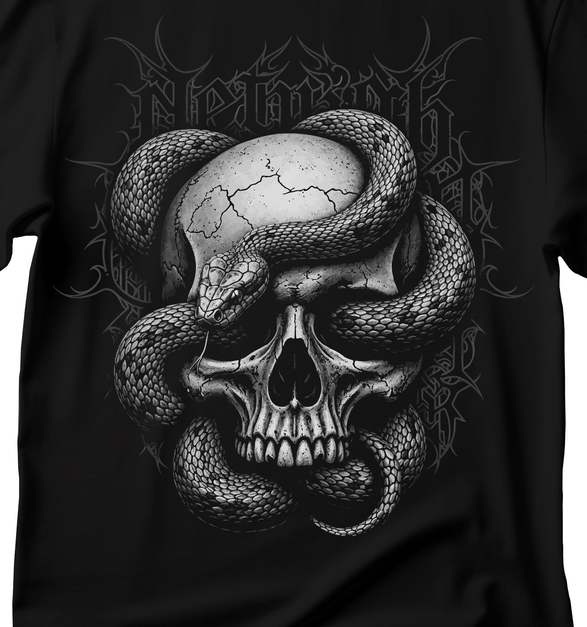 Snake t-shirt with skull with dark art aesthetic T-shirt, Mystical Witchy T-shirt, Snake Shirt, Skull Shirt, Medusa Vibes , Whimsical Goth