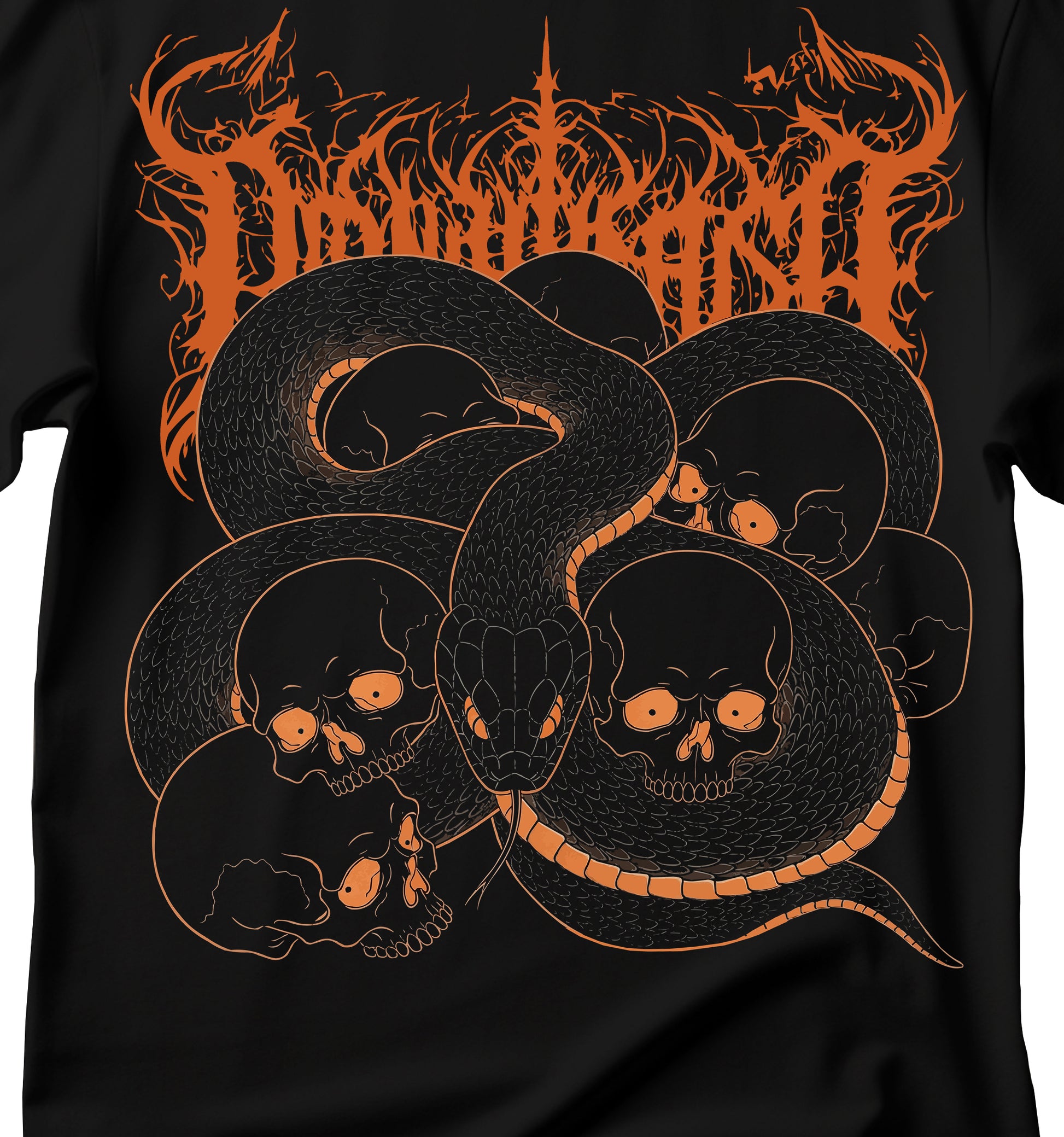 Snake t-shirt with skulls with dark art aesthetic T-shirt, Mystical Witchy T-shirt, Snake Shirt, Skull Shirt, Medusa Vibes , Whimsical Goth