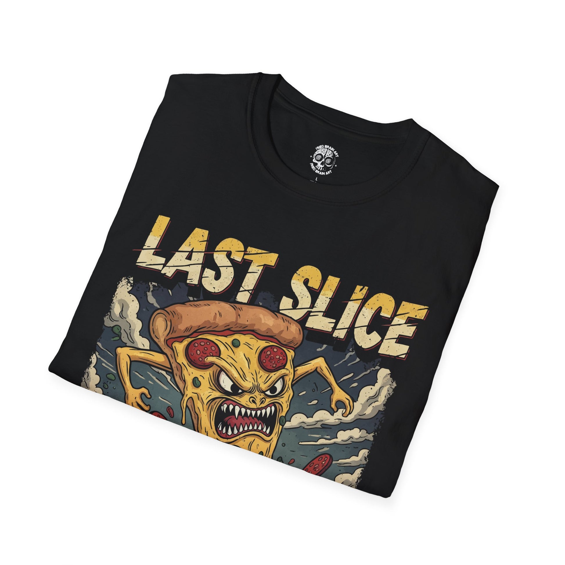 Epic Last Slice Attack T-Shirt | Pizza Lover Gift | Unisex Graphic Tee | Funny Foodie Wear | Casual Streetwear