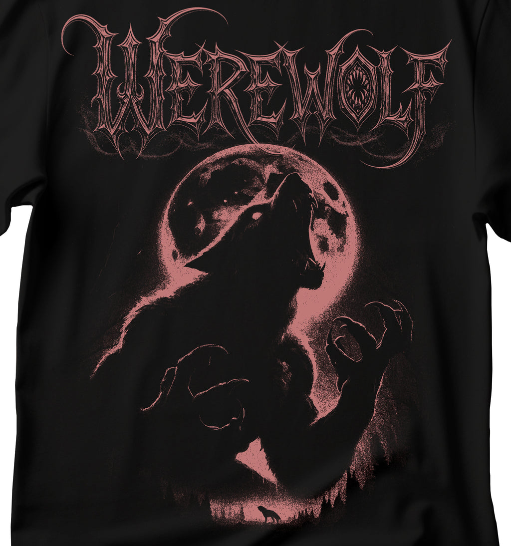 Wolf Vintage 90s Graphic Style, Werewolf T-Shirt, Werewolf Howling T-shirt