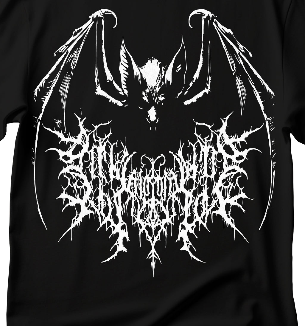 Bat T-Shirt, Vintage 90s Style Bat T-Shirt, Gothic Bat T-Shirt, Dark Art Horror T-Shirt