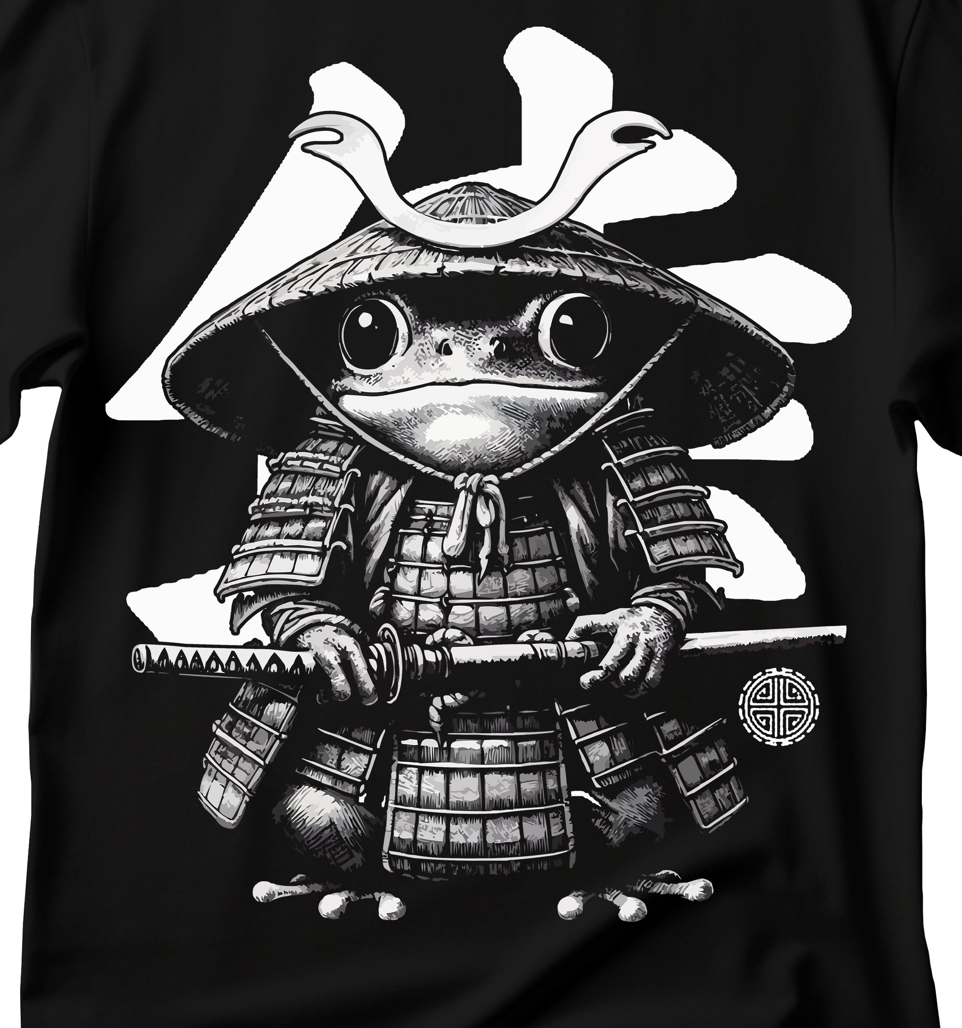 Samurai Frog Unisex Softstyle T-Shirt, Samurai Frog T-Shirt, Cute Samurai Frog T-Shirt, Frog T-Shirt, Samurai T-Shirt, Cute Frog T-Shirt