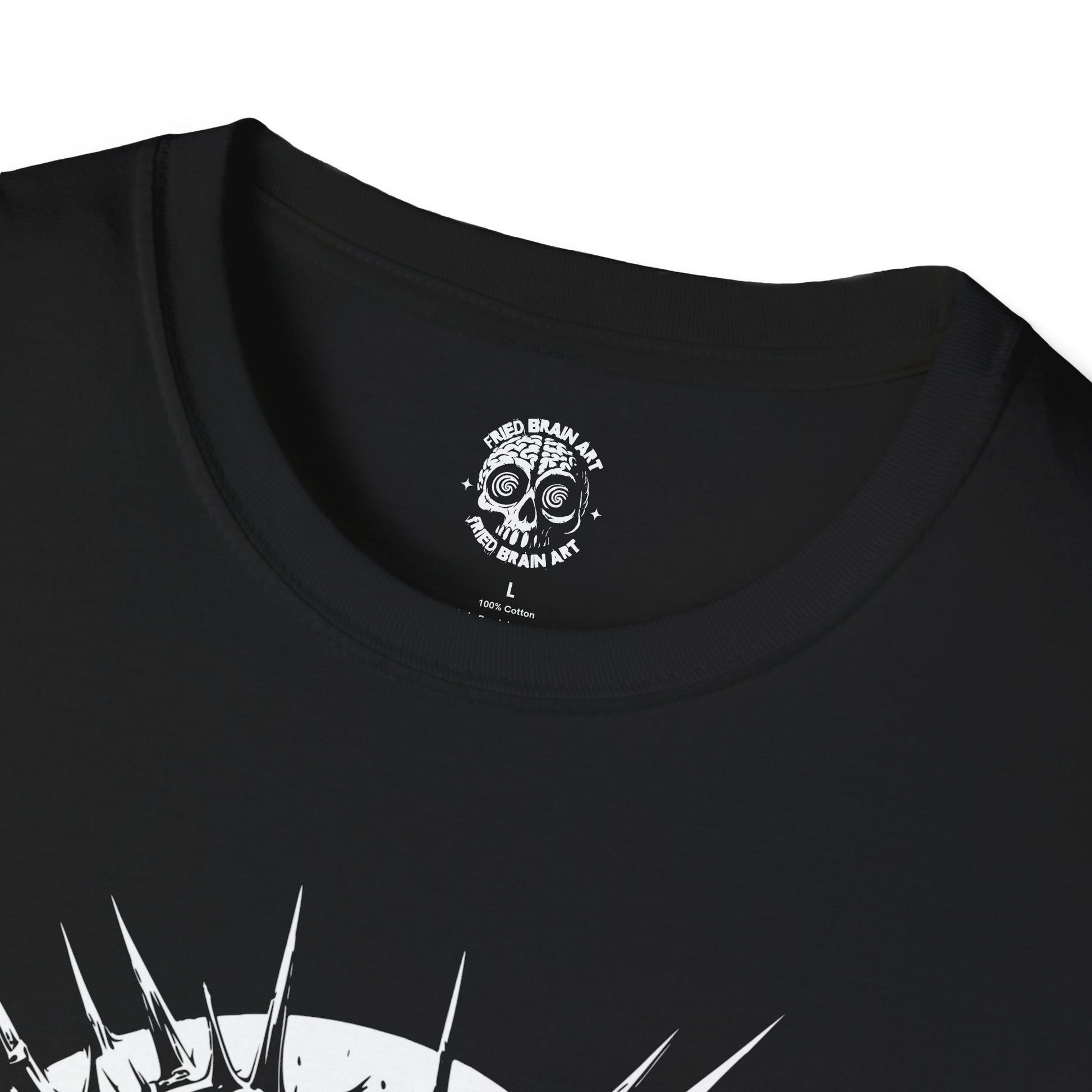Faith Skull Graphic Tee - Unisex Softstyle T-Shirt, Gothic Style T-Shirt, Faith-Based Apparel, Casual Wear, Gift for Believers