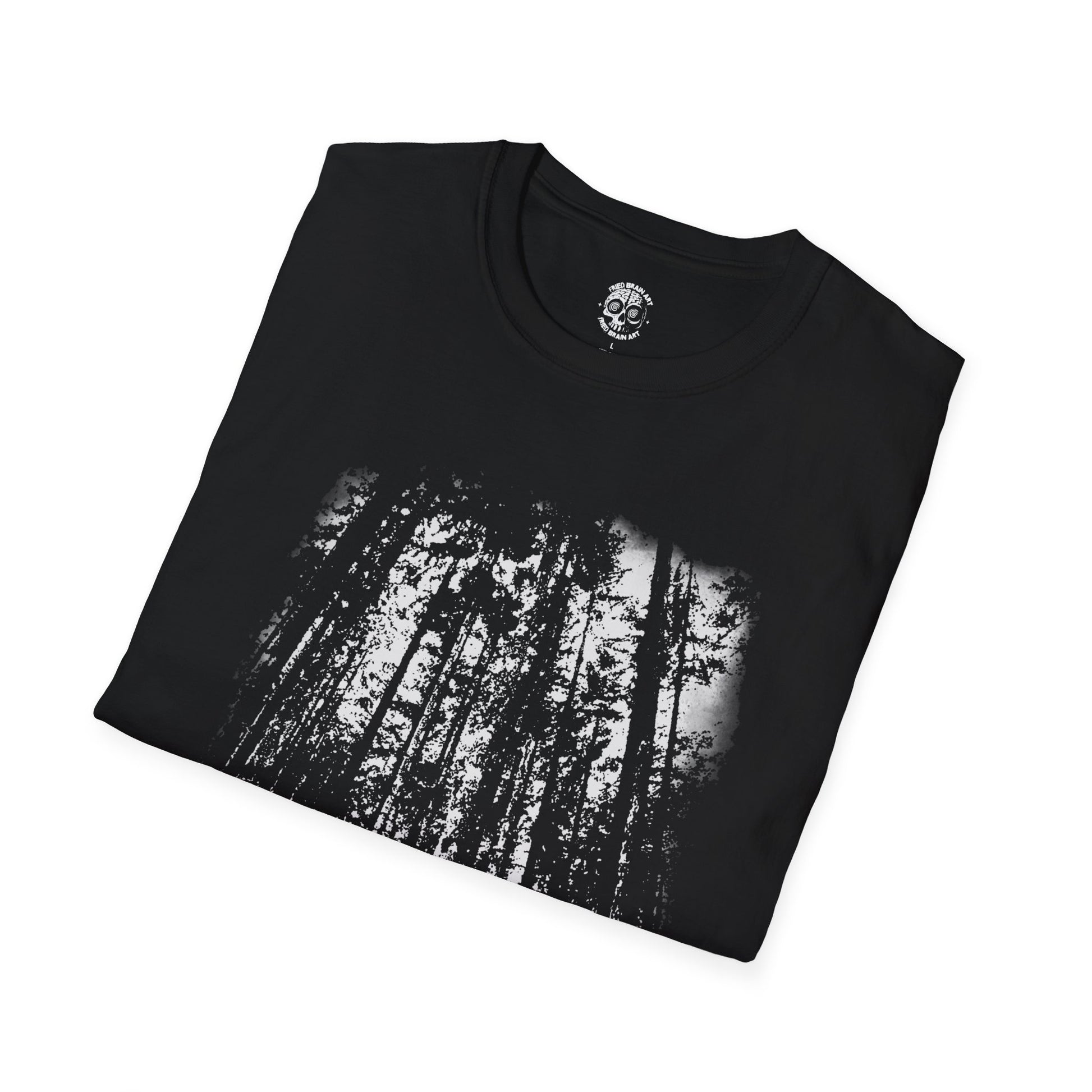 T-Shirt with Forest Design, Dark Forest T-Shirt, Pine Forest T-Shirt, Forest T-Shirt, Tree T-Shirt, Black Forest T-Shirt, Horror Forest T-Shirt, Gothic Forest T-Shirt