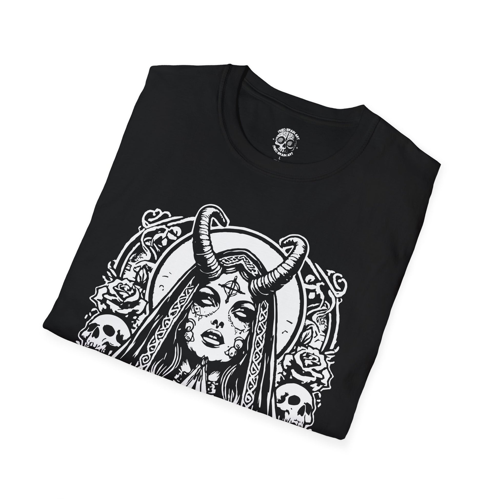 Unholy Nun T- Shirt, Funny Horror Choked Up Unholy Nun Satan Baphomet Gothic T-Shirt, Nun Shirt, Unholy Shirt, Halloween Shirt, Dark nun
