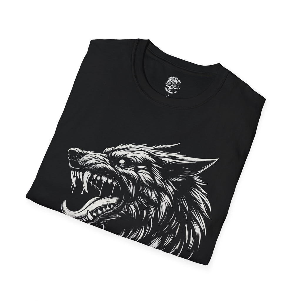 Beast Graphic Unisex T-Shirt, Wolf T-Shirt, Black Wolf T-Shirt , Stylish Streetwear, Perfect for Casual Outings, Gift for Animal Lovers, Unique Graphic Tee