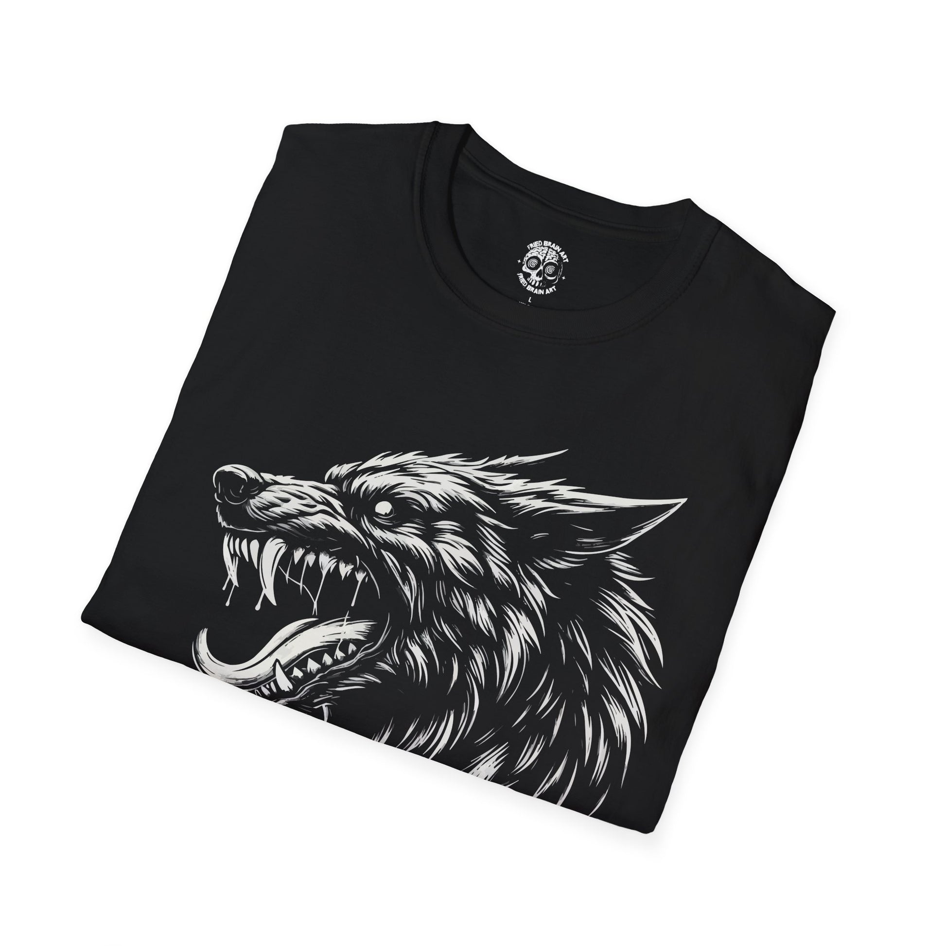 Beast Graphic Unisex T-Shirt, Wolf T-Shirt, Black Wolf T-Shirt , Stylish Streetwear, Perfect for Casual Outings, Gift for Animal Lovers, Unique Graphic Tee
