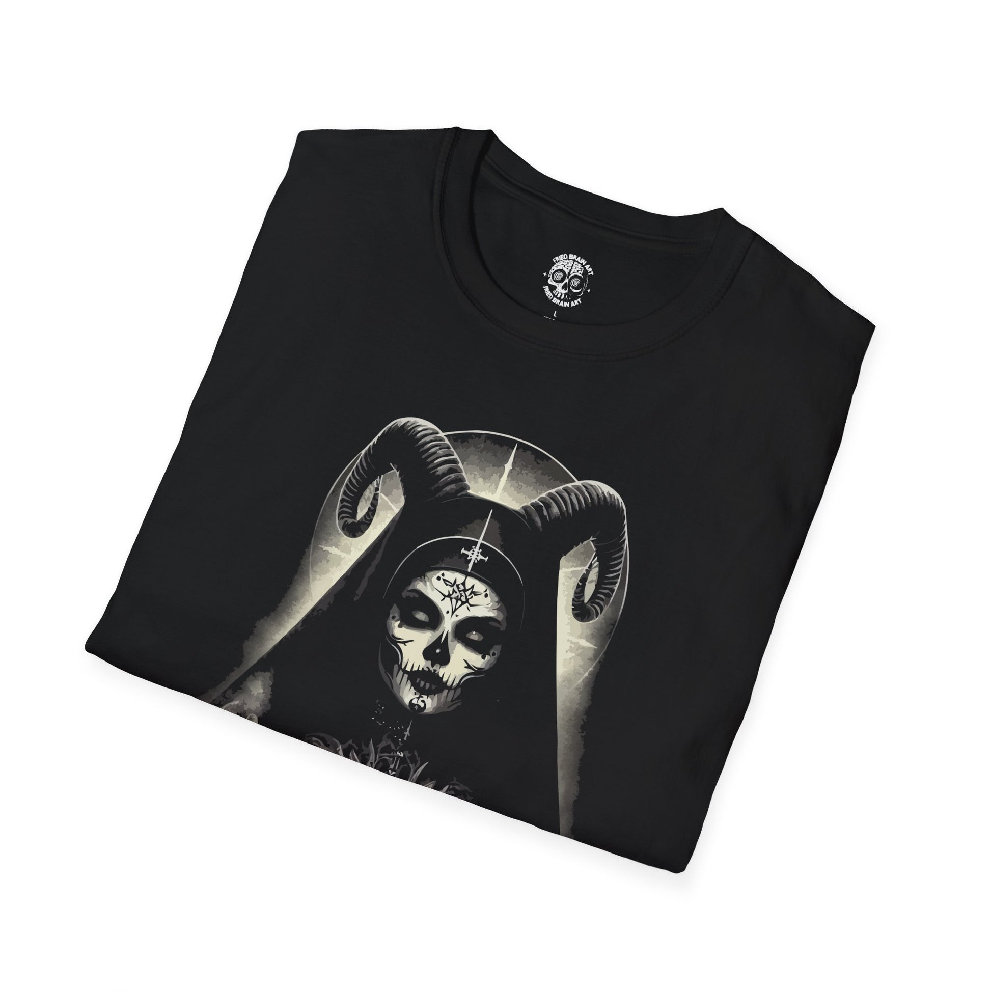 Unholy Nun T- Shirt, Funny Horror Choked Up Unholy Nun Satan Baphomet Gothic T-Shirt, Nun Shirt, Unholy Shirt, Halloween Shirt, Dark nun