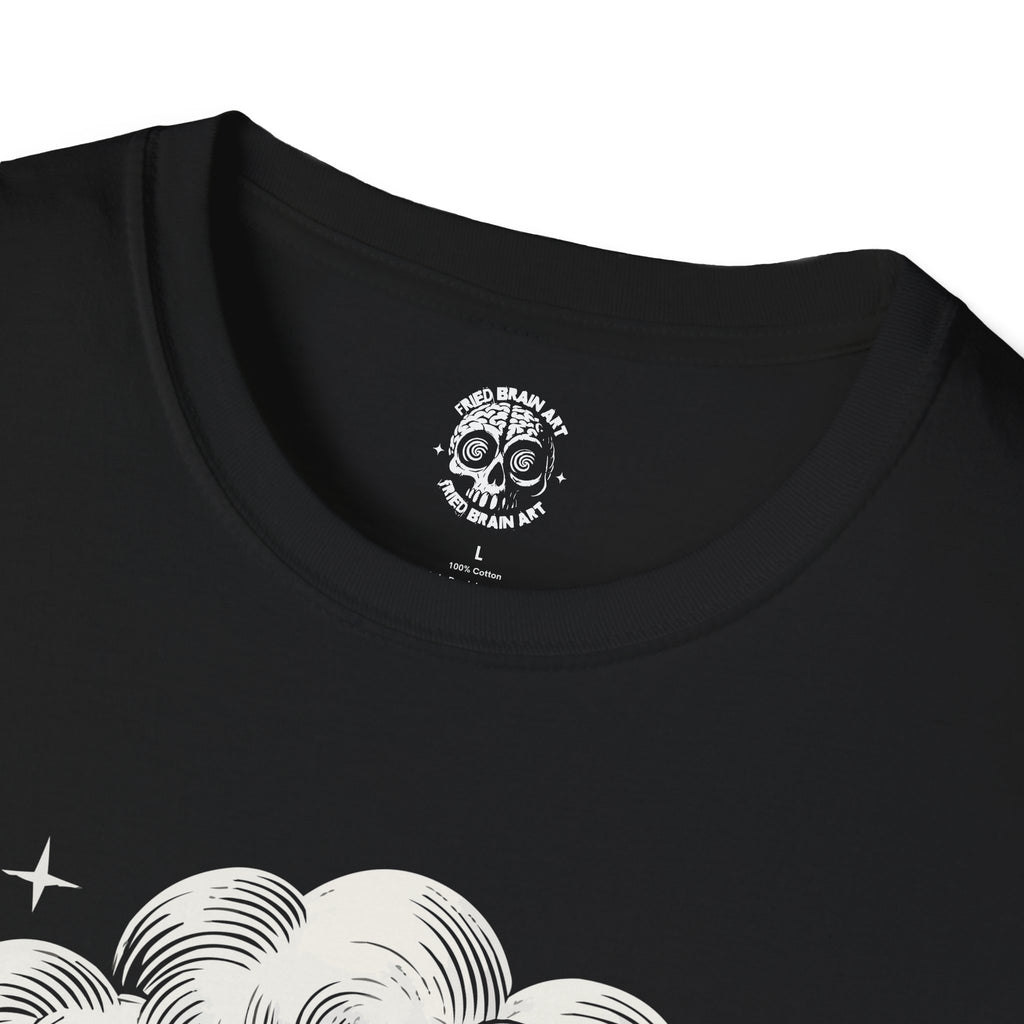Mystical Eye T-Shirt, Cloud shirt and mystic eye, Unisex Softstyle Tee, Graphic Tee, Casual Wear, Gift for Her, Gift for Him, Unique Art Shirt