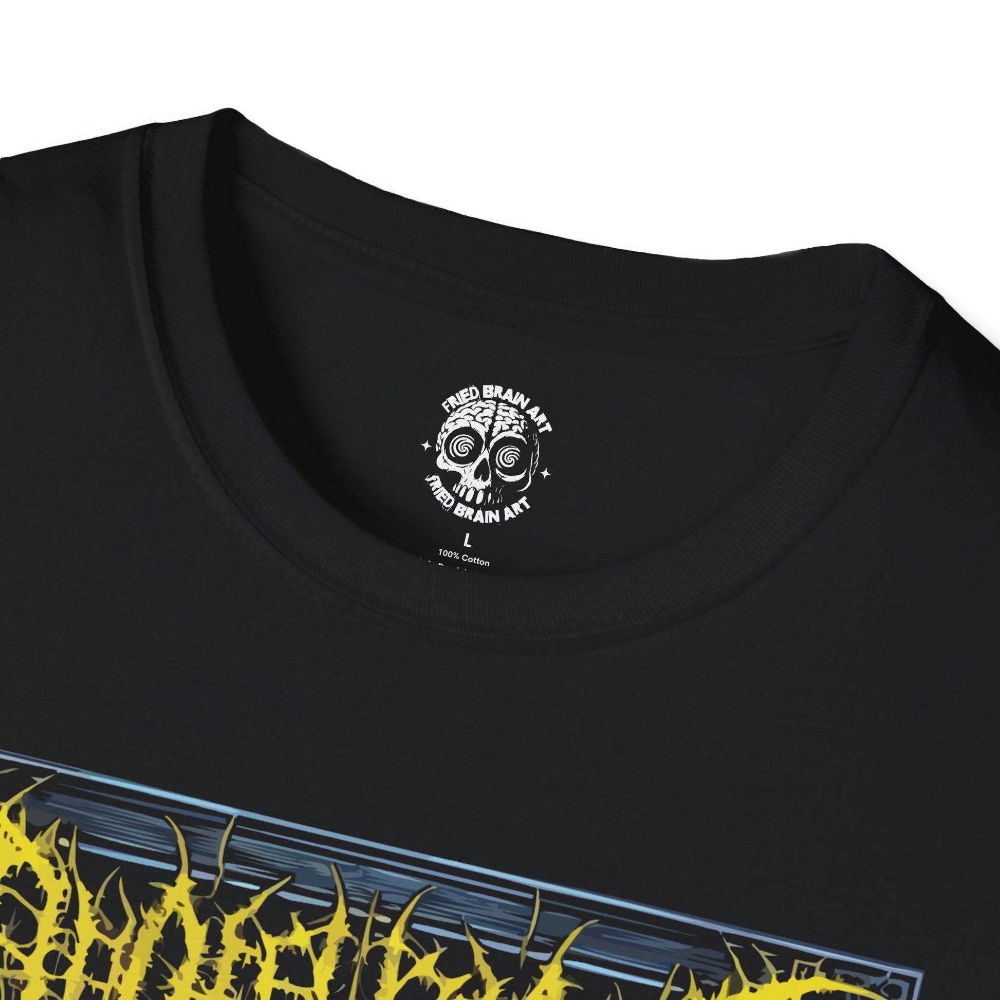 Dark Skull & Tentacles Design, Gothic T-Shirt, Dark Skull T-Shirt in Blue Tones, Gothic T-Shirt, Dark Art T-Shirt, Horror T-Shirt, Rock And Roll T-Shirt