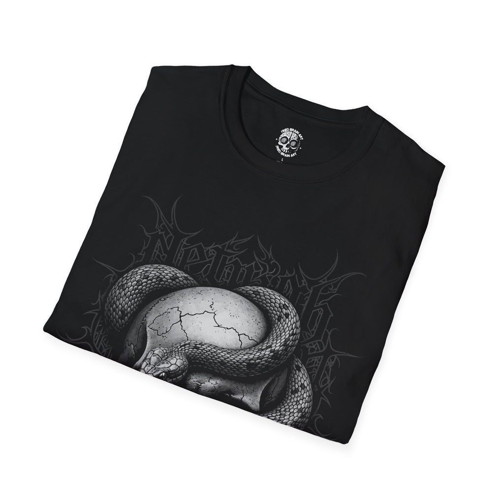 Snake t-shirt with skull with dark art aesthetic T-shirt, Mystical Witchy T-shirt, Snake Shirt, Skull Shirt, Medusa Vibes , Whimsical Goth