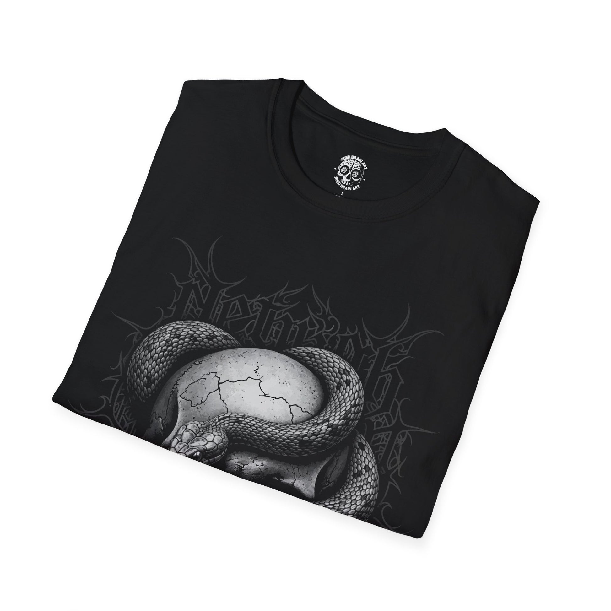 Snake t-shirt with skull with dark art aesthetic T-shirt, Mystical Witchy T-shirt, Snake Shirt, Skull Shirt, Medusa Vibes , Whimsical Goth