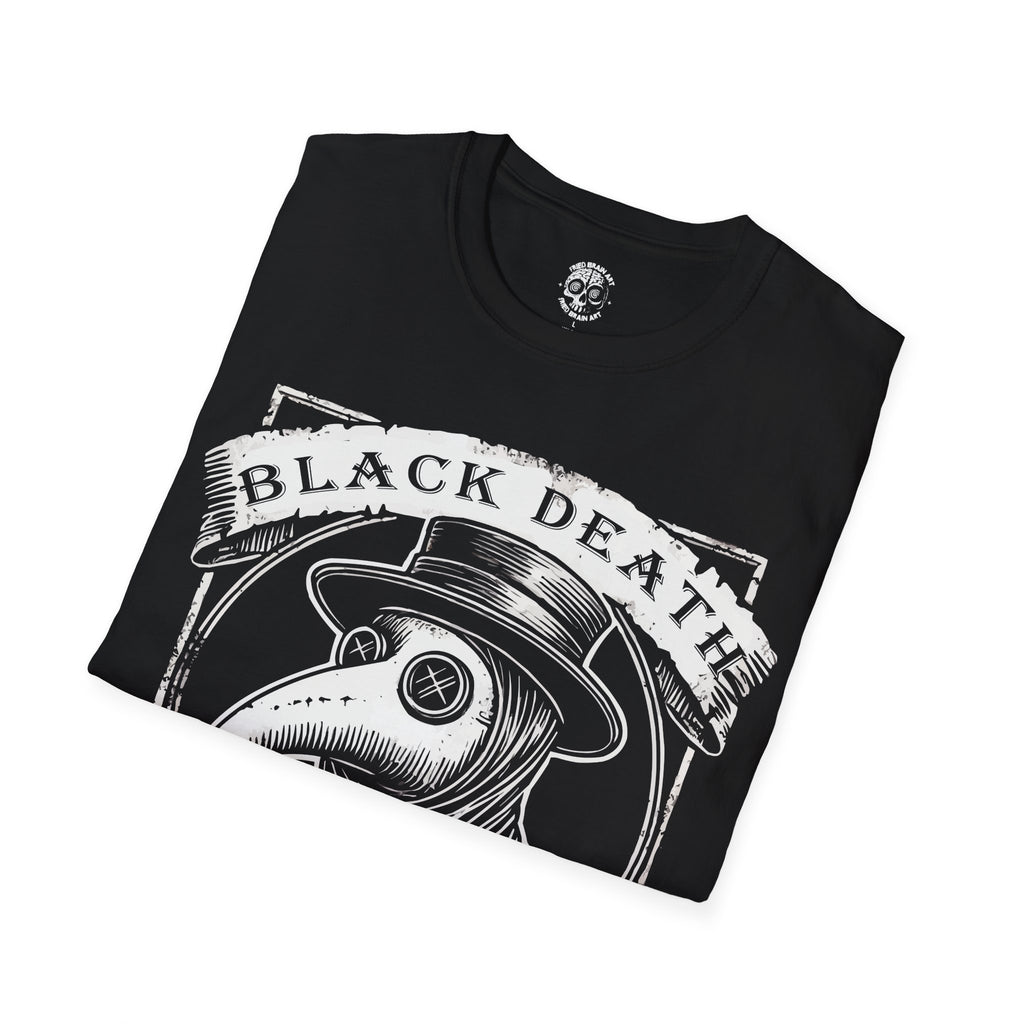 Gothic Plague Tour T-Shirt, Black Death T-Shirt | Plague Doctor Shirt | Gothic Grunge Clothing | Horror Goth Aesthetic | History Shirt | Dark Art Shirt
