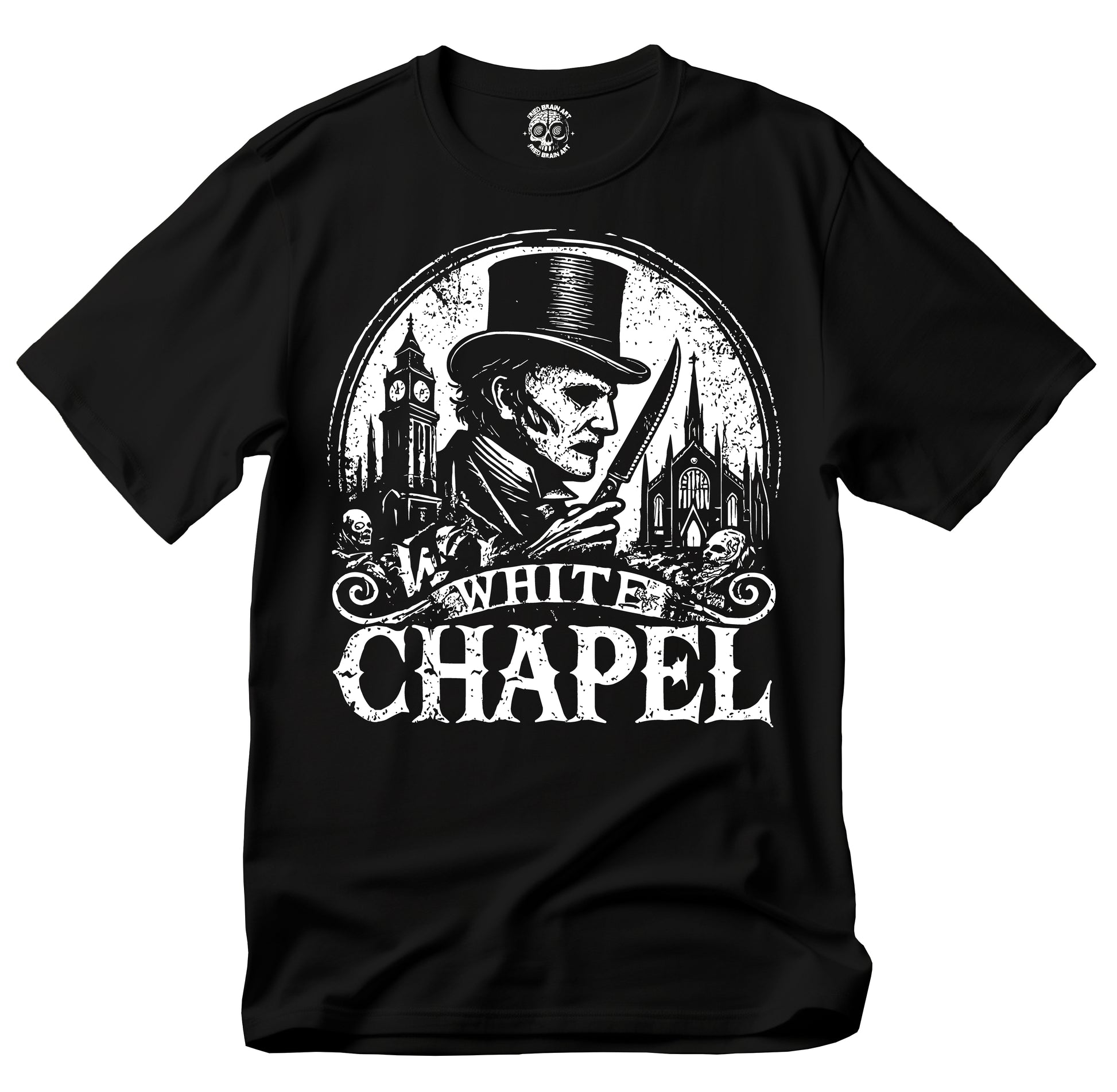 White Chapel Gothic T-Shirt, Jack the Ripper T-shirt, Whitechapel T-Shirt, Dark Art Gothic T-Shirt,