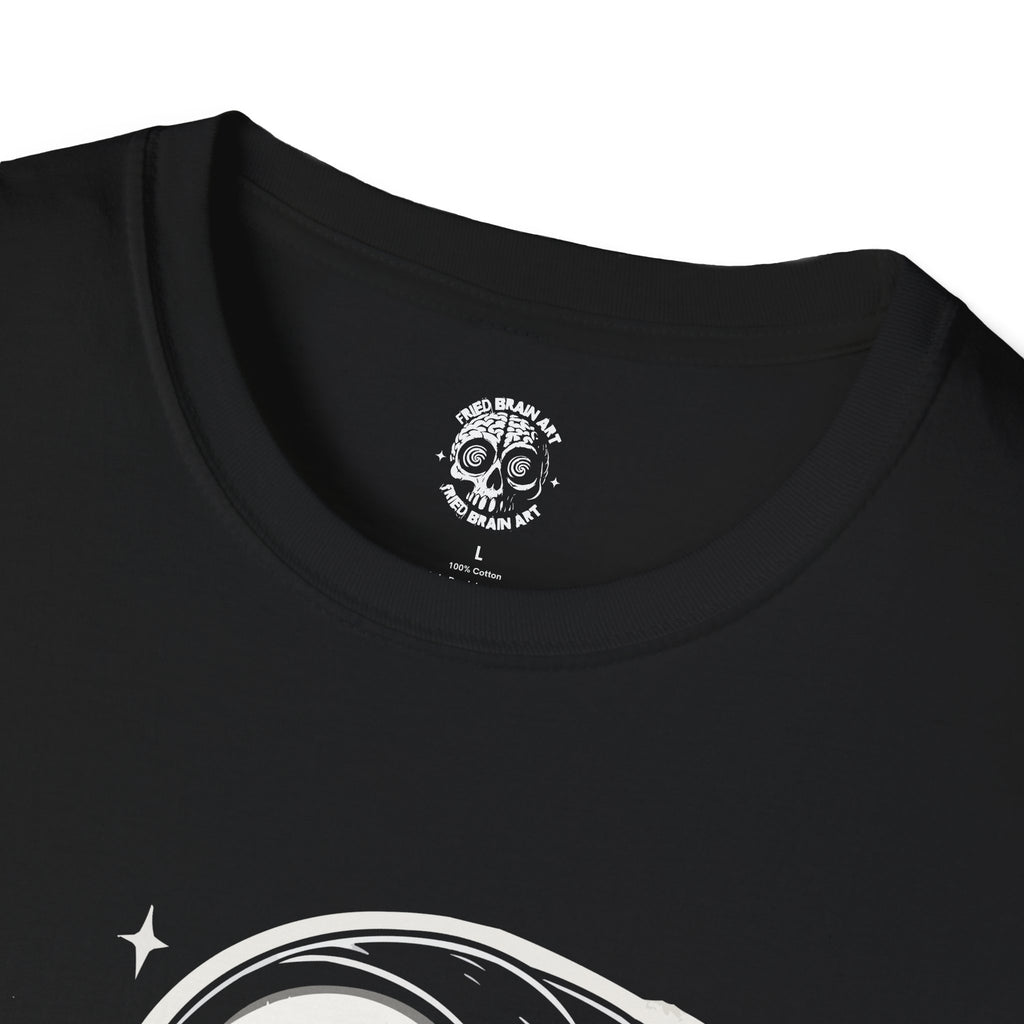 Funny t-shirt of death riding a cat, Spooky Cat Adventure T-Shirt, Reaper & Cat Design T-Shirt, Halloween Apparel, Gift for Cat Lovers