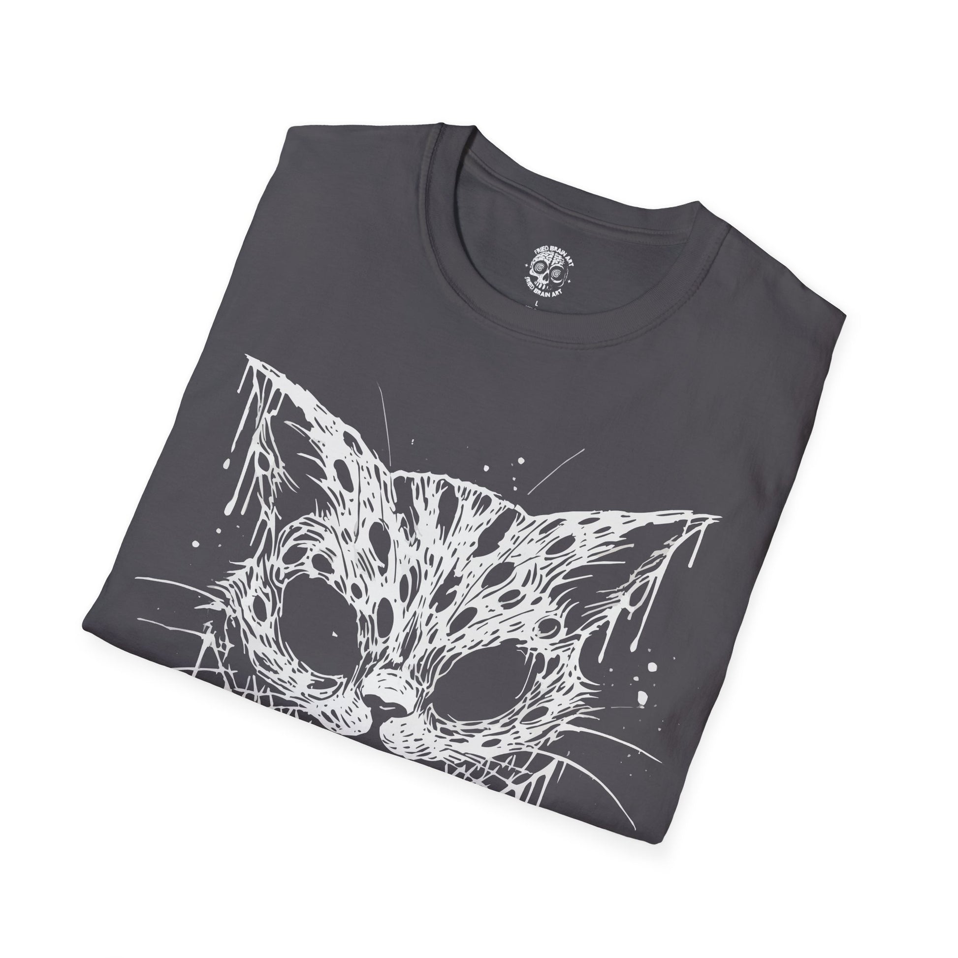 Mad Cat Graphic T-Shirt, Funny Black Cat T-Shirt, Black Cat T-Shirt, Cat T-Shirt, Mad Cat T-Shirt, Cute Cat T-Shirt, Gothic Cat T-Shirt