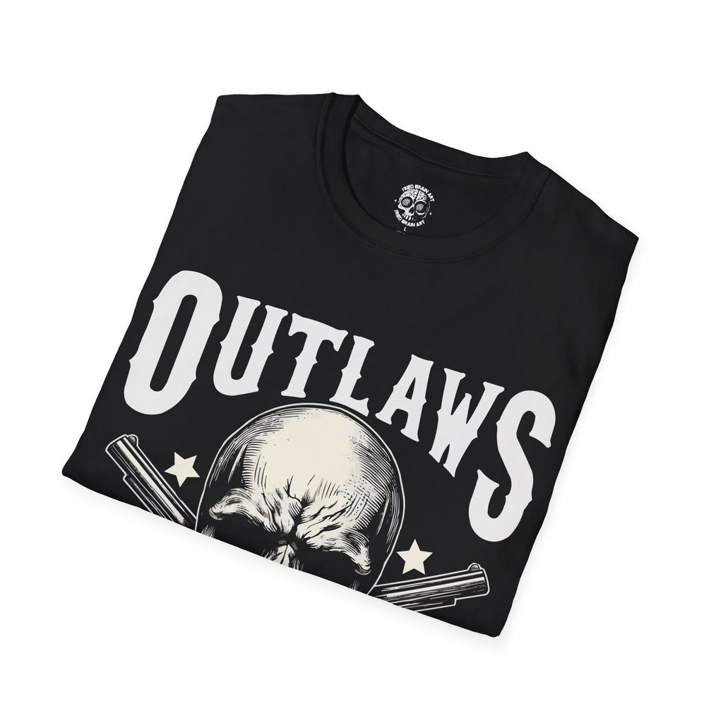 Outlaws Graphic Tee | Edgy Unisex T-Shirt, Casual Wear, Motorcycle Clothing, Gift for Bikers, Skull Design