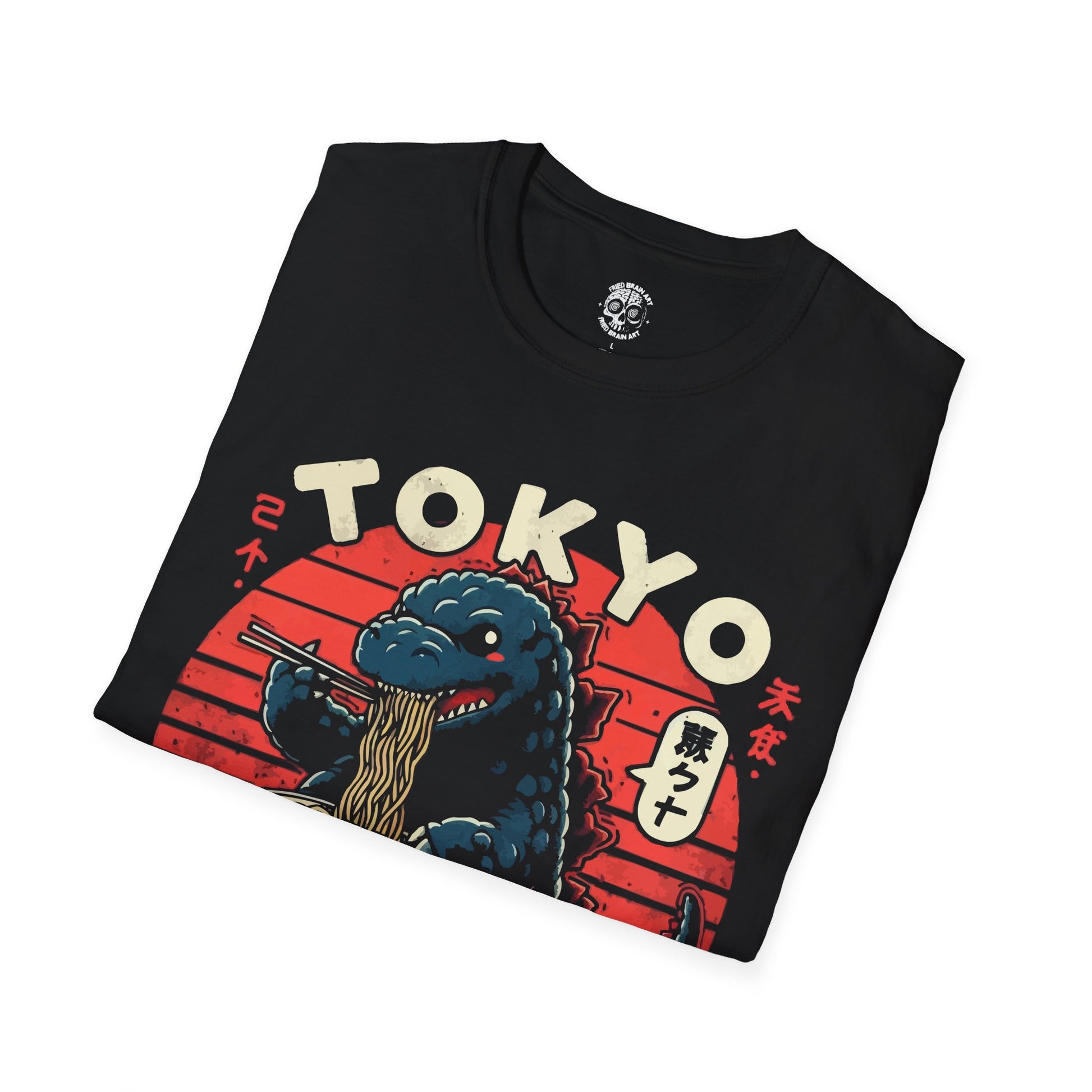 Tokyo Godzilla ramen Graphic Tee, Unisex T-Shirt, Casual Wear, Anime Fan Gift, Streetwear Fashion, Unique Japanese Culture Shirt