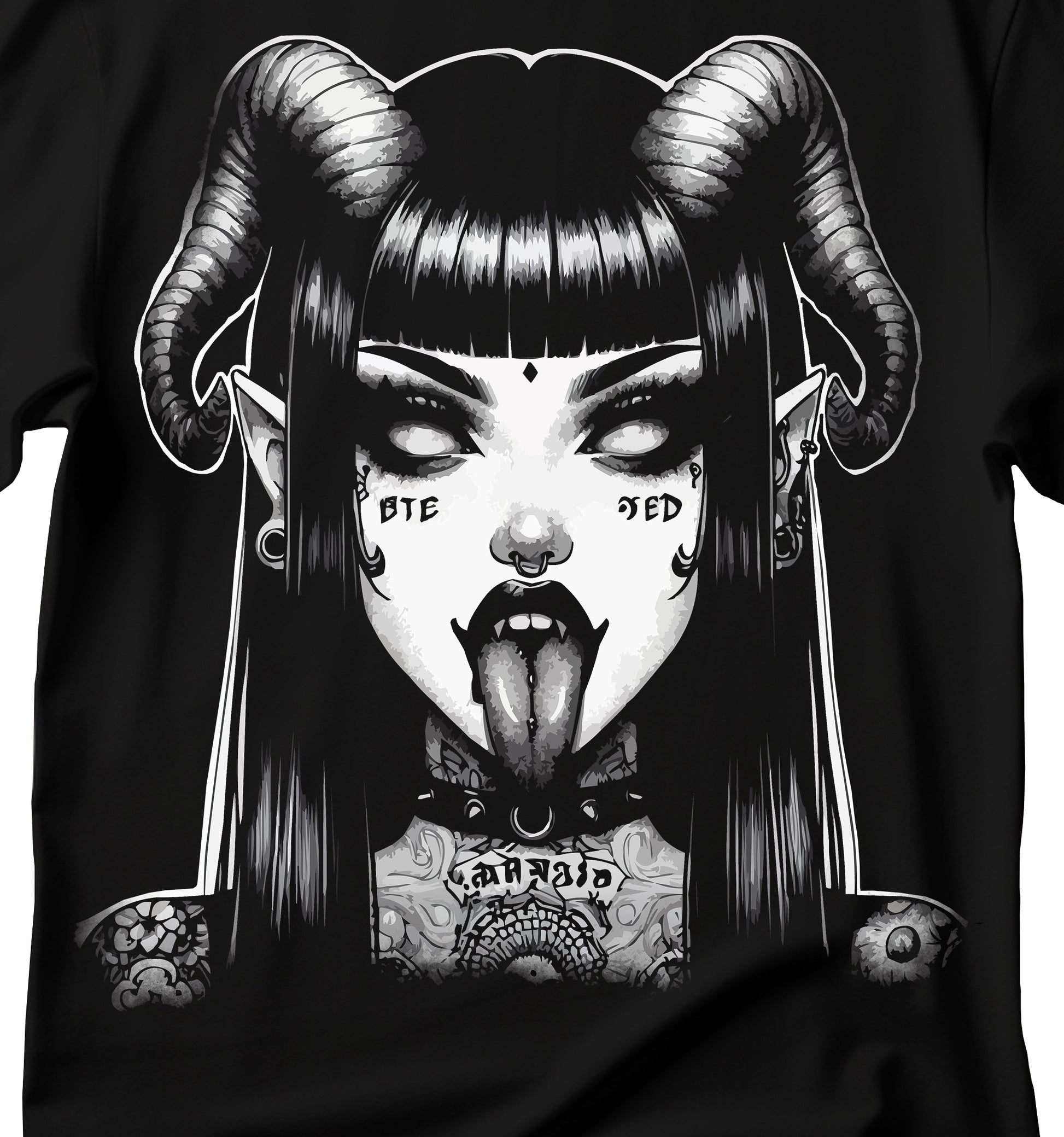 Gothic Demon T-Shirt | Edgy Graphic Tee for Alternative Fashion, Halloween Costume, Unique Gift, Streetwear Style