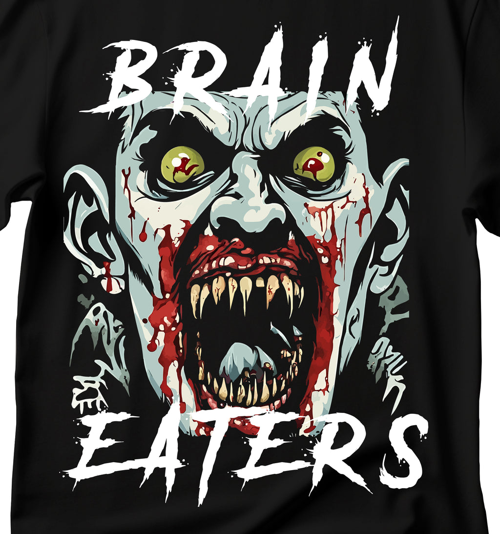 Zombie T-Shirt,  Brain Eaters Graphic T-Shirt , Halloween Costume, Horror Fans Gift, Spooky T-Shirt, Horror T-Shirt