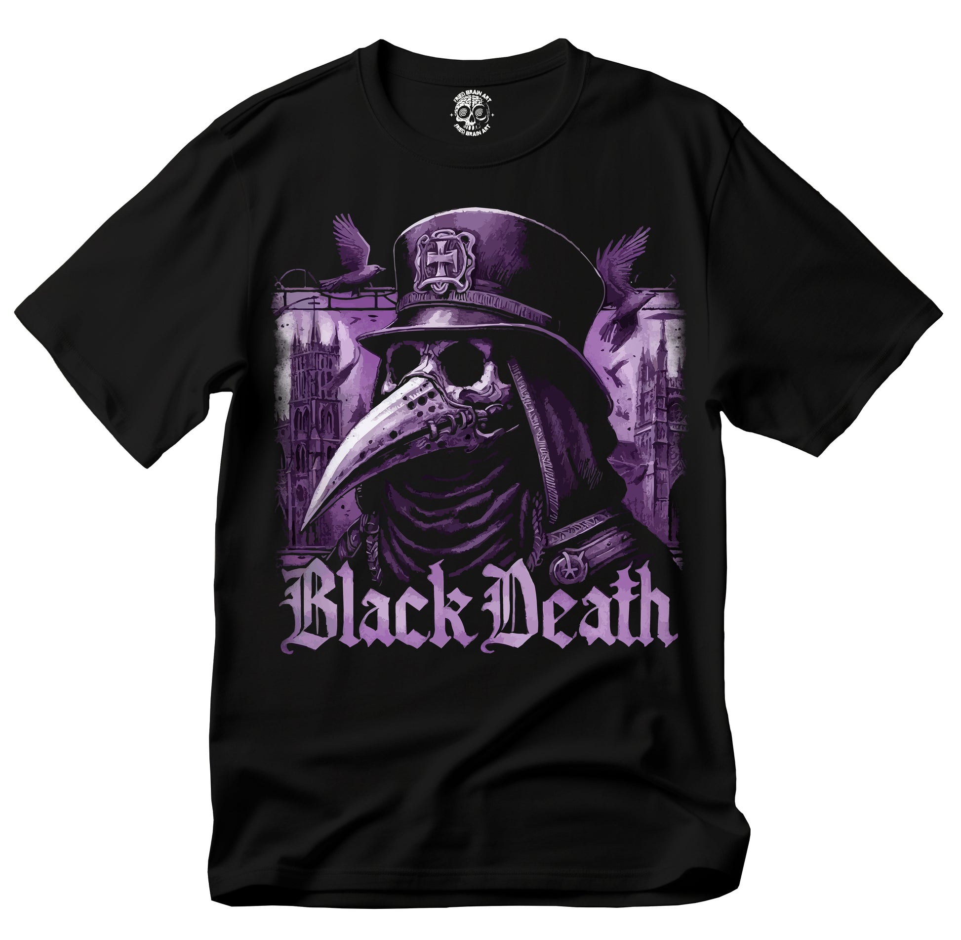 Gothic Black Death T-Shirt , Halloween Apparel, Spooky Doctor T-Shirt,  Vintage Horror Plague Doctor Design, Gothic Fashion Alternative Clothing, Gothic T-Shirt