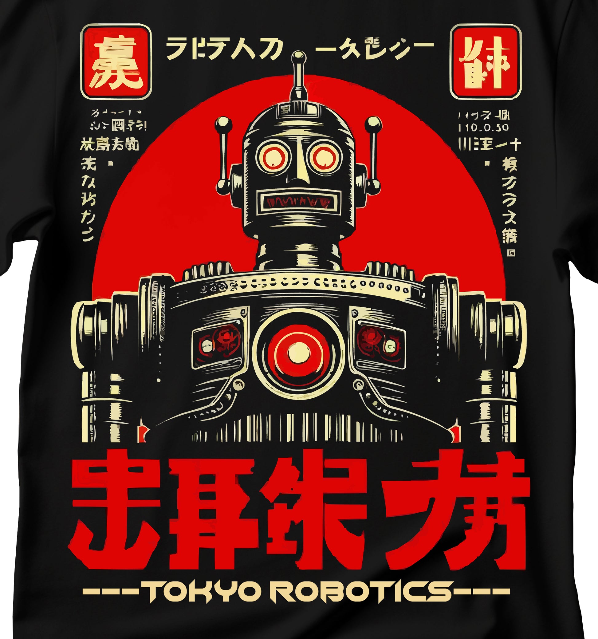 Tokyo Robotics Retro Unisex T-Shirt, Vintage Graphic Tee, Tech Lover Gift, Sci-Fi Apparel, Casual Wear, Japanese robot T-shirt