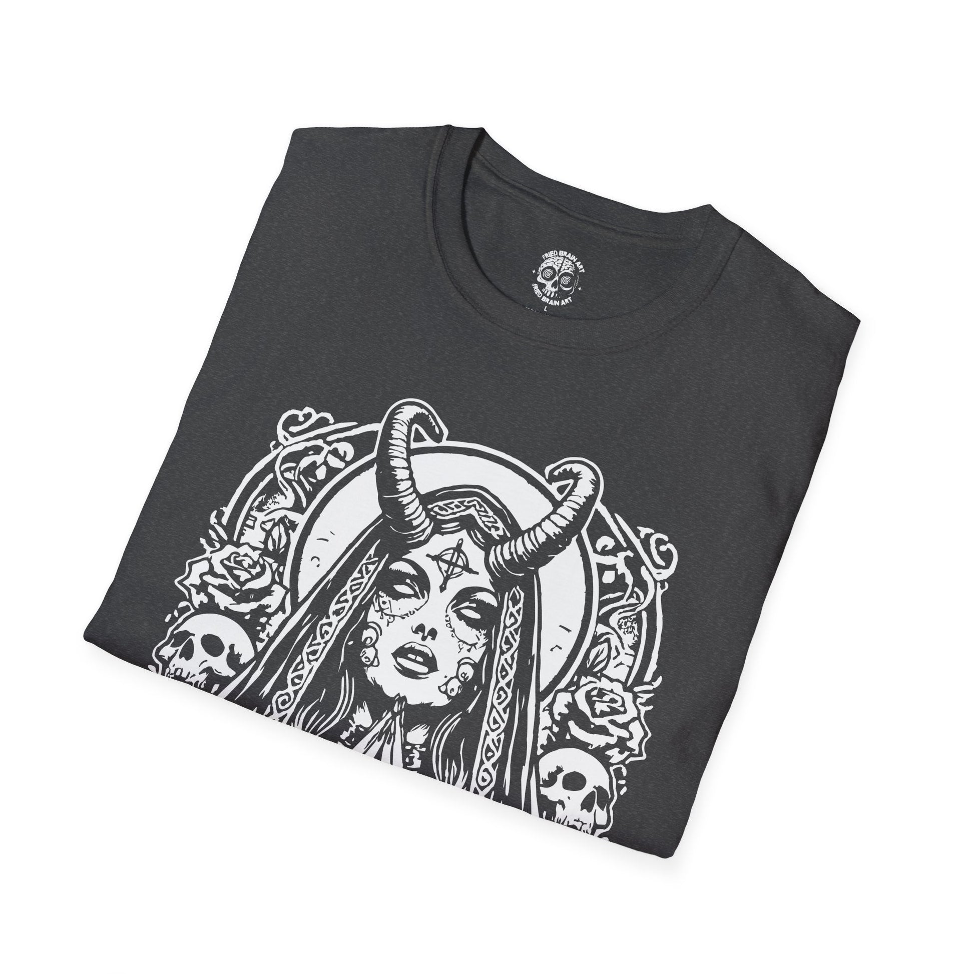 Unholy Nun T- Shirt, Funny Horror Choked Up Unholy Nun Satan Baphomet Gothic T-Shirt, Nun Shirt, Unholy Shirt, Halloween Shirt, Dark nun