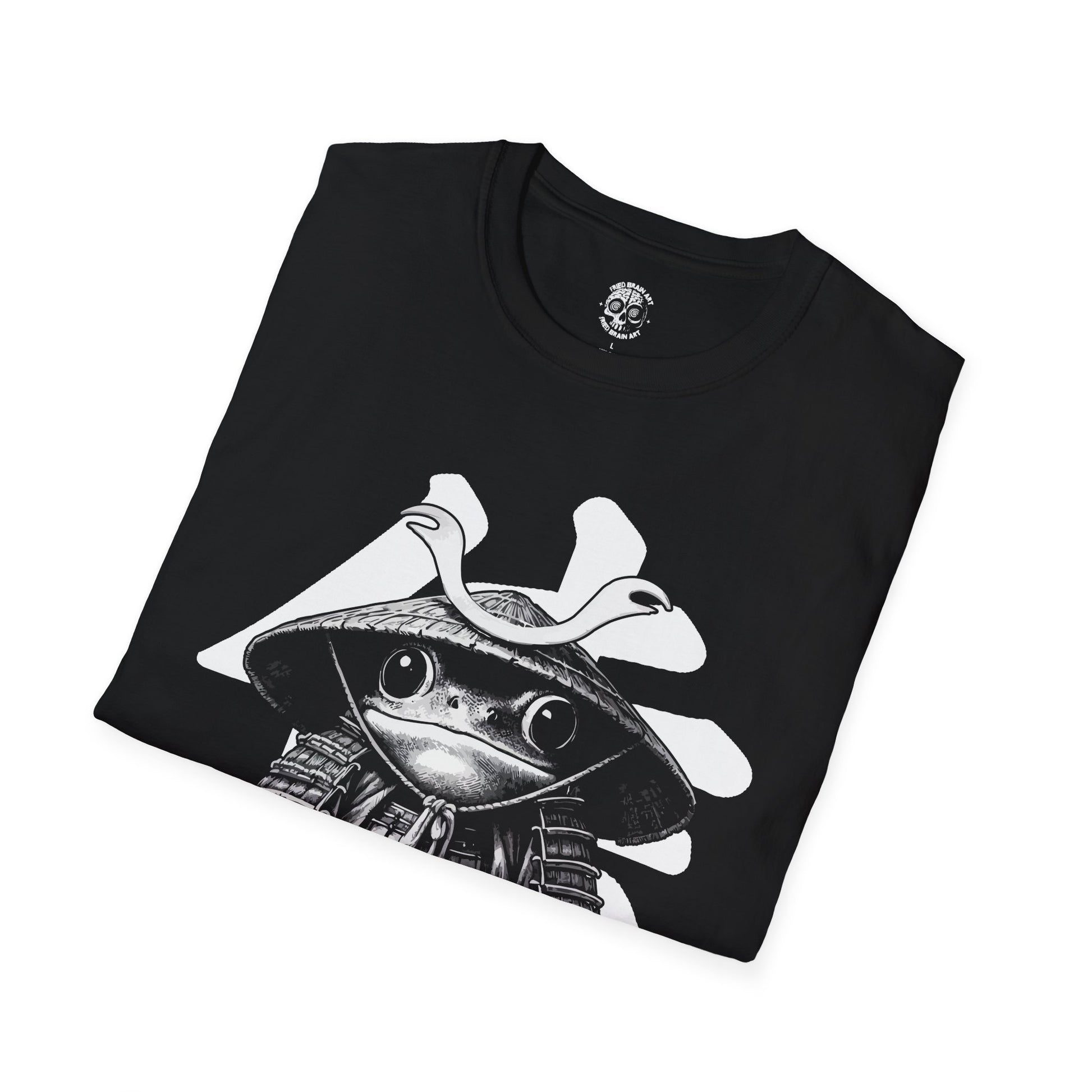 Samurai Frog Unisex Softstyle T-Shirt, Samurai Frog T-Shirt, Cute Samurai Frog T-Shirt, Frog T-Shirt, Samurai T-Shirt, Cute Frog T-Shirt