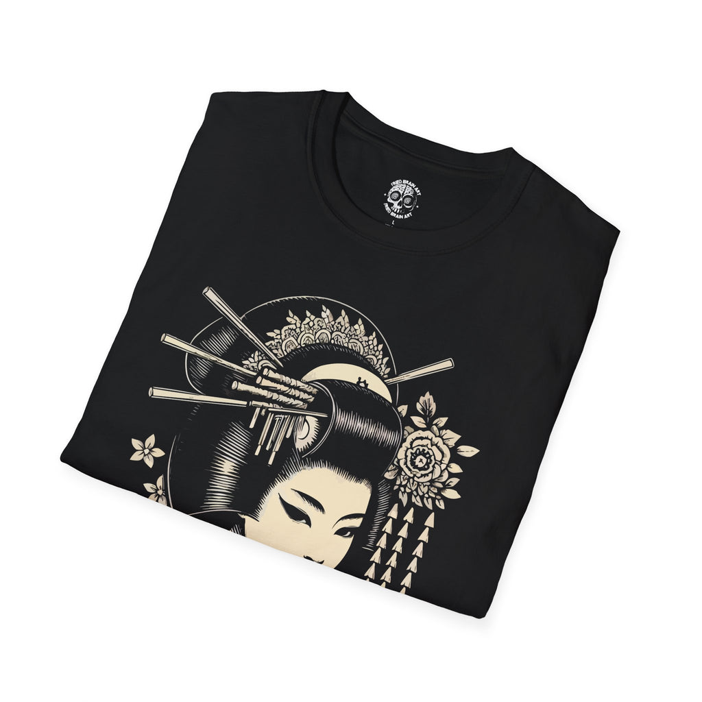 Vintage Japanese Geisha Unisex T-Shirt, Japanese geisha t-shirt, geisha t-shirt, Japanese art t-shirt