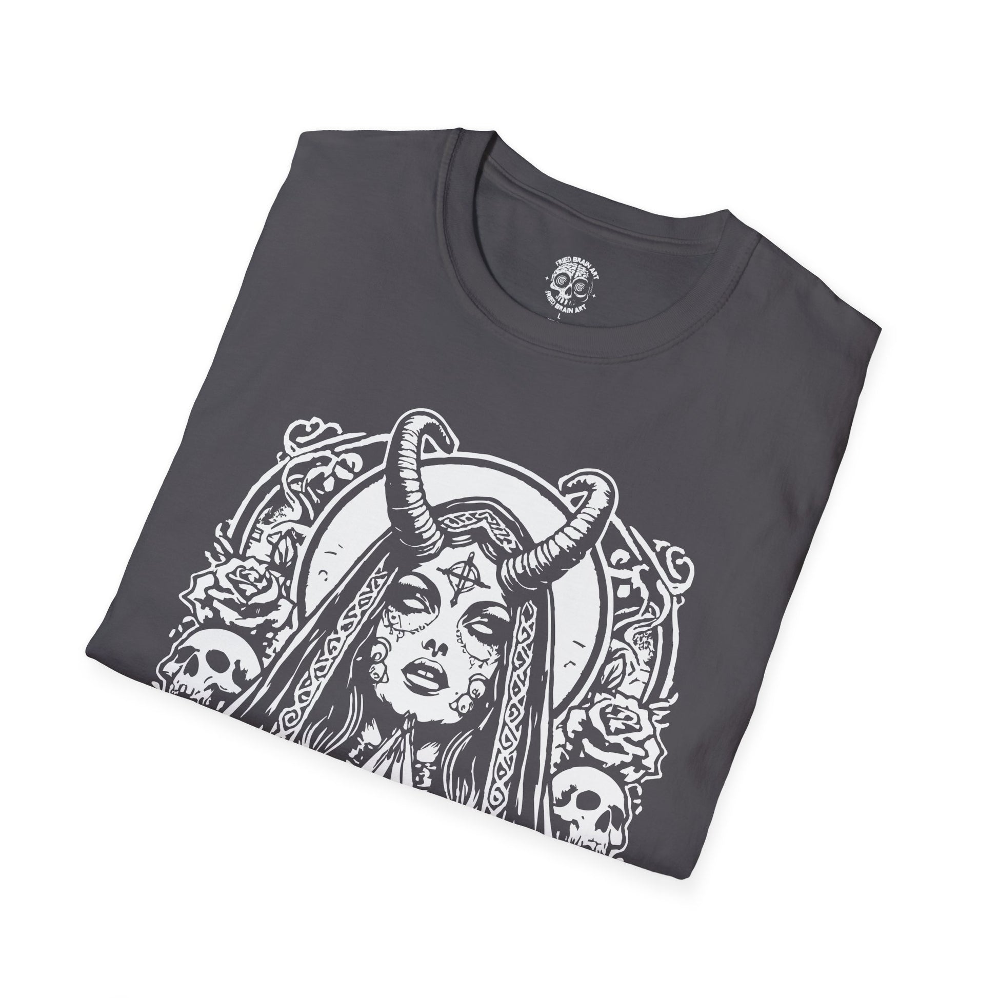 Unholy Nun T- Shirt, Funny Horror Choked Up Unholy Nun Satan Baphomet Gothic T-Shirt, Nun Shirt, Unholy Shirt, Halloween Shirt, Dark nun